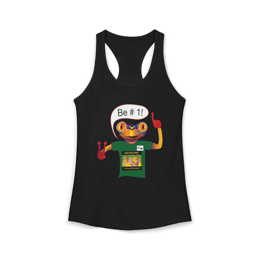 Frog Sticker Tank Tops Be # 1