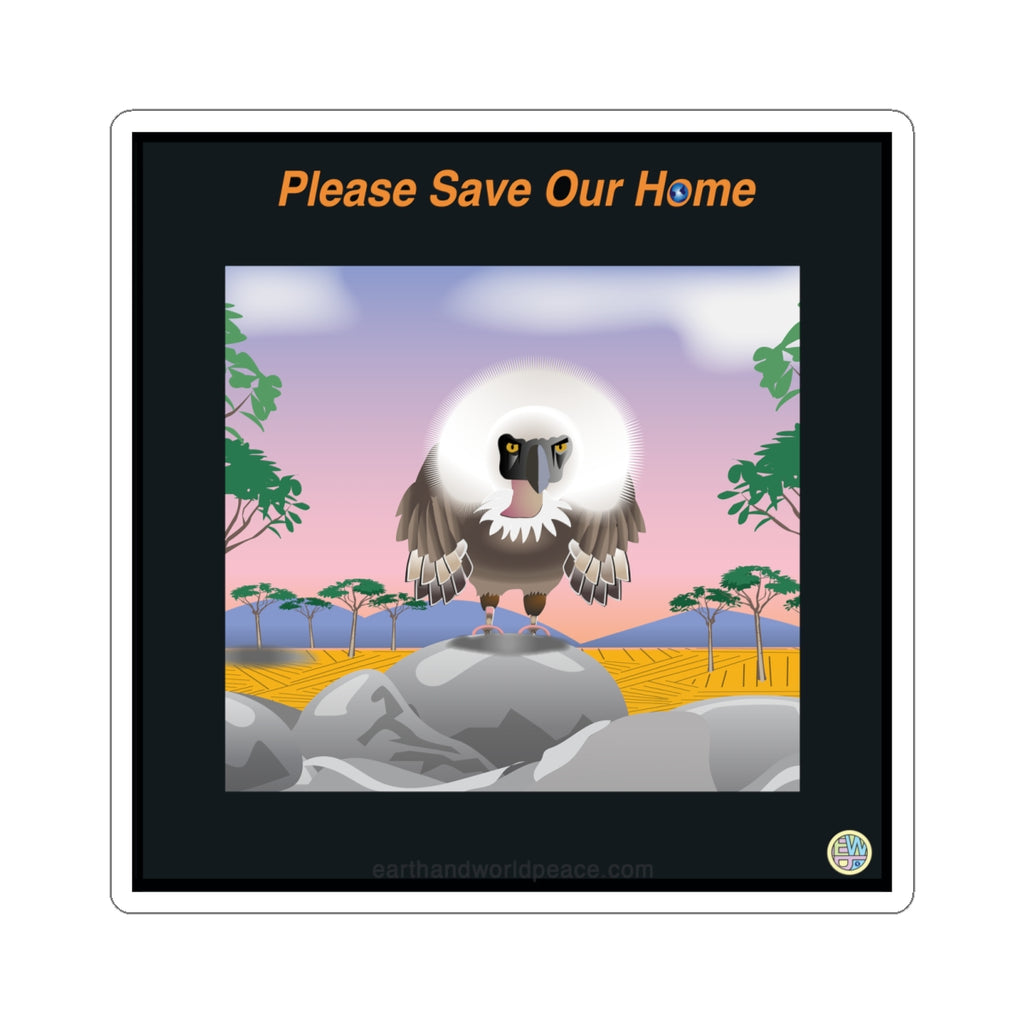 Vulture Sticker Endangered