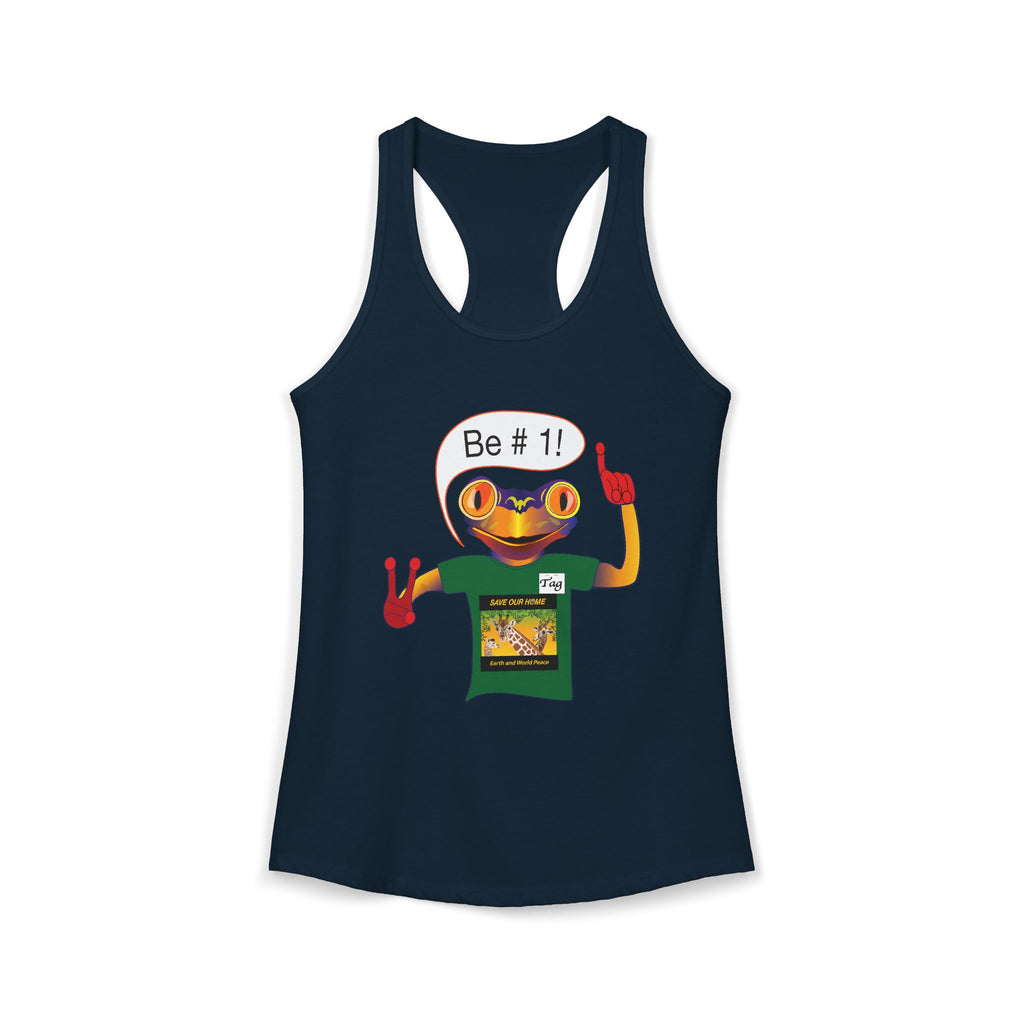 Frog Sticker Tank Tops Be # 1