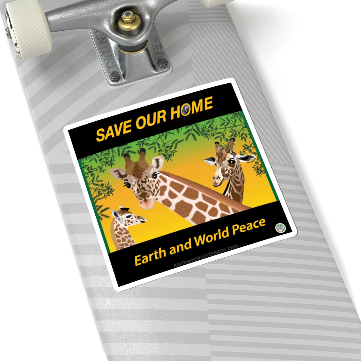 Giraffes Endangered Sticker