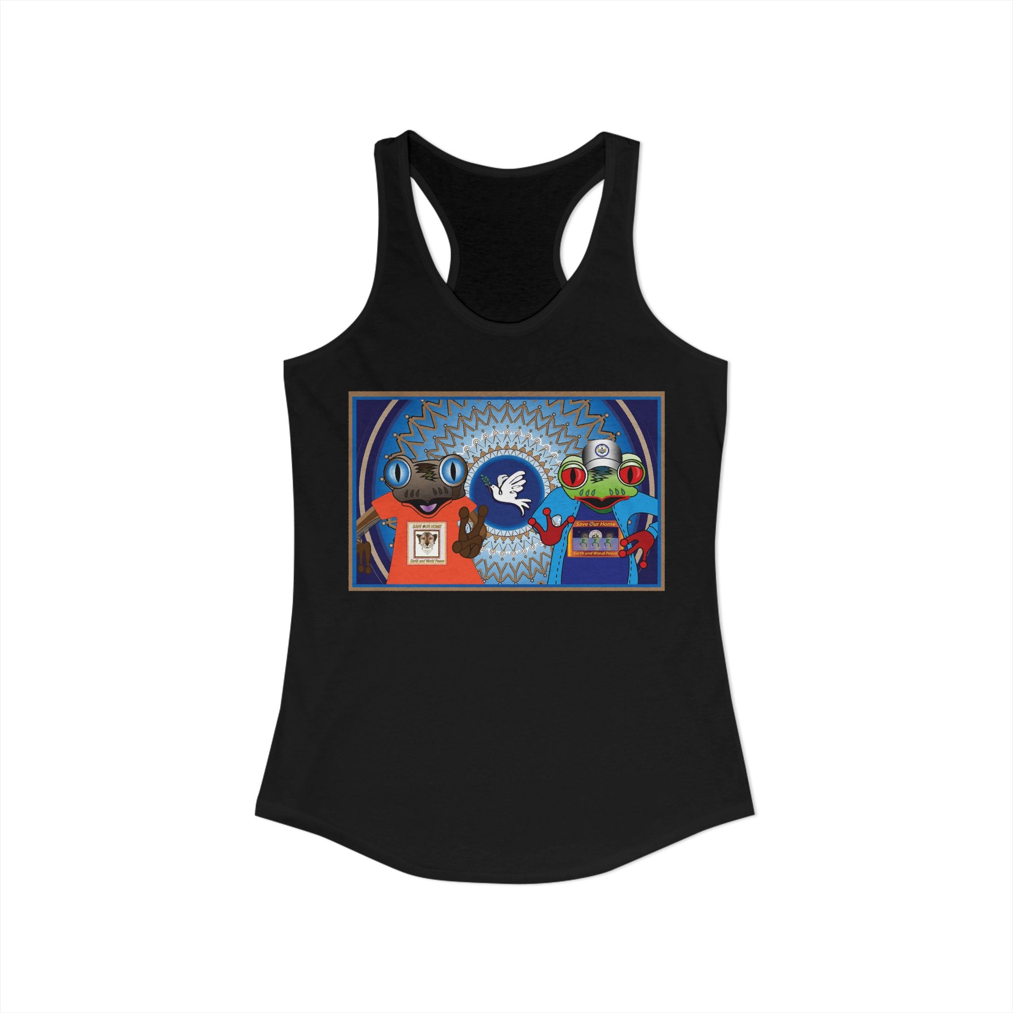 Peace On Earth Unity - Racerback Tank