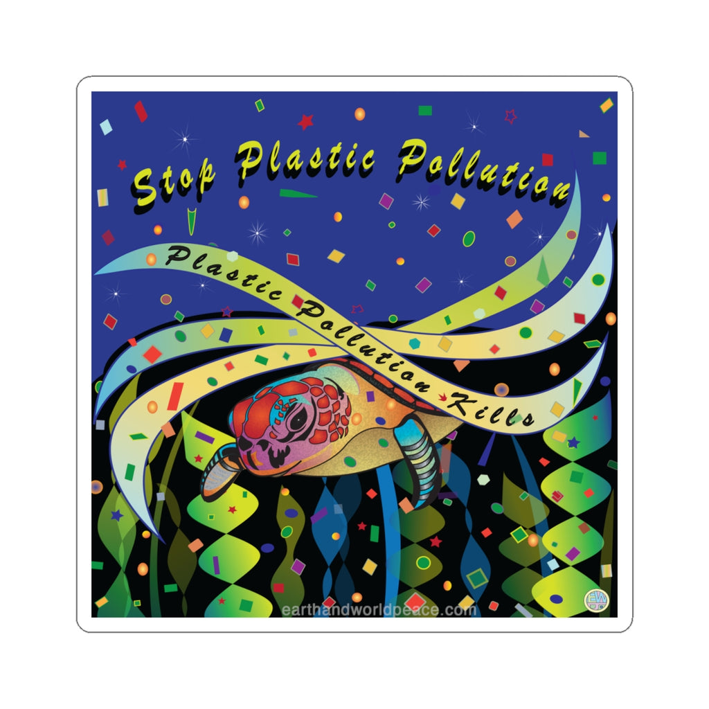 Stop Plastic Pollution Sea Turtle