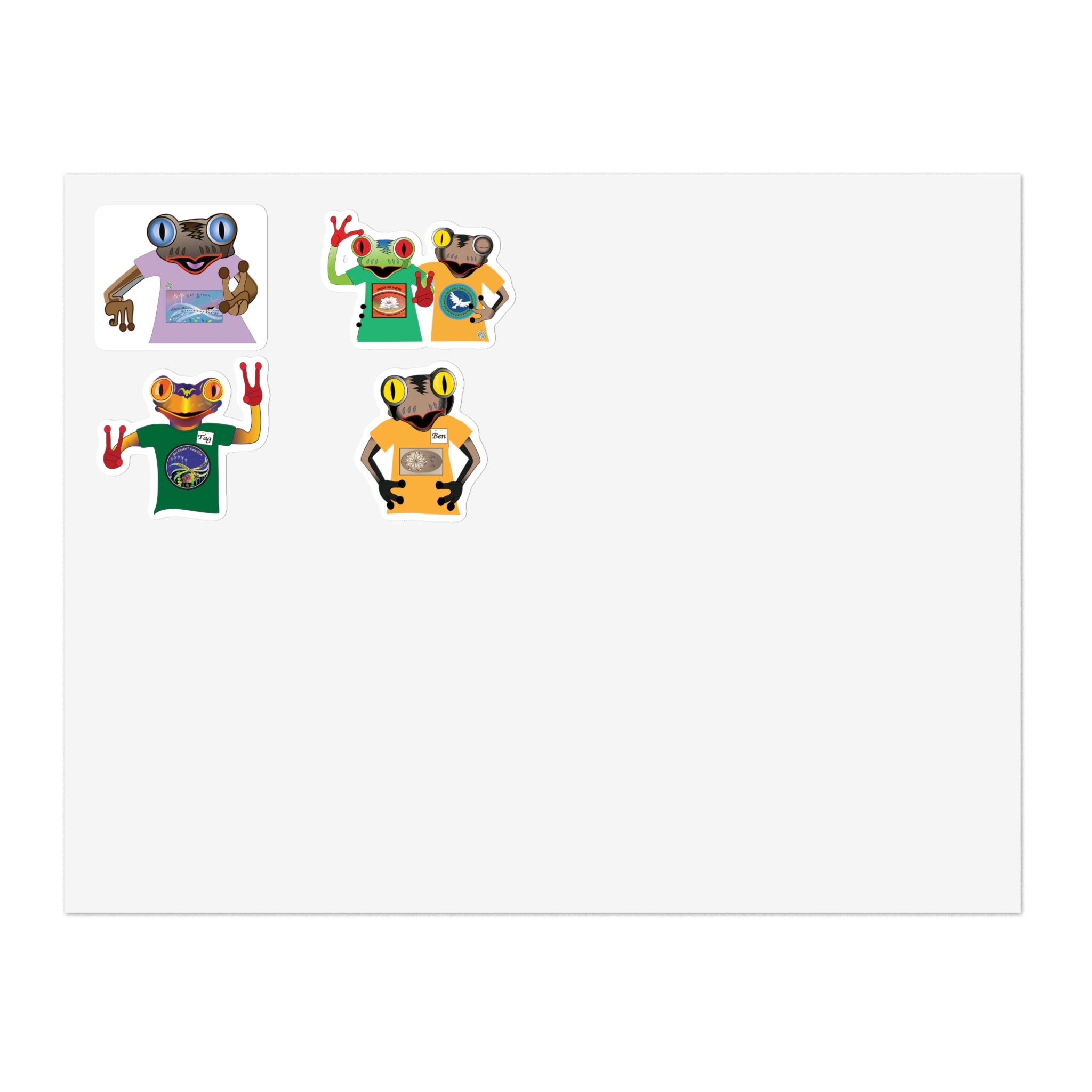Mc Frogs Environmental Sticker Sheets