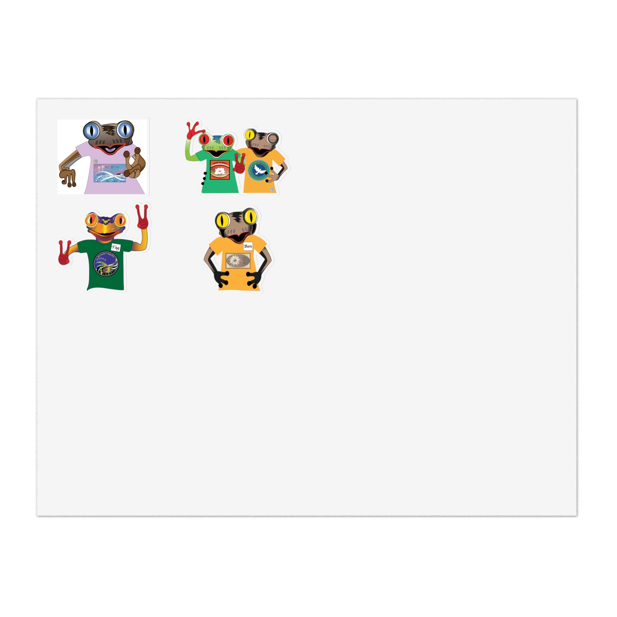 Mc Frogs Environmental Sticker Sheets
