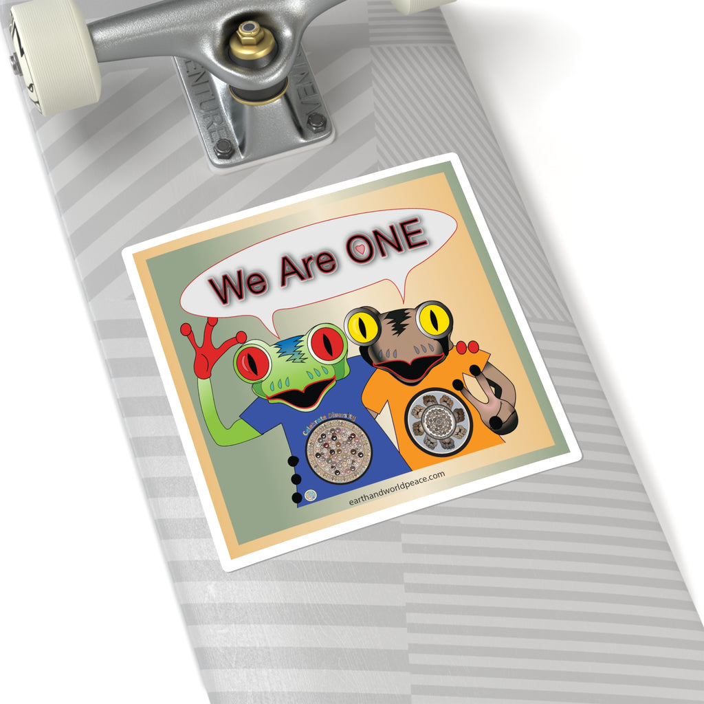 Copy of We Are One Frogs  6" Sticker