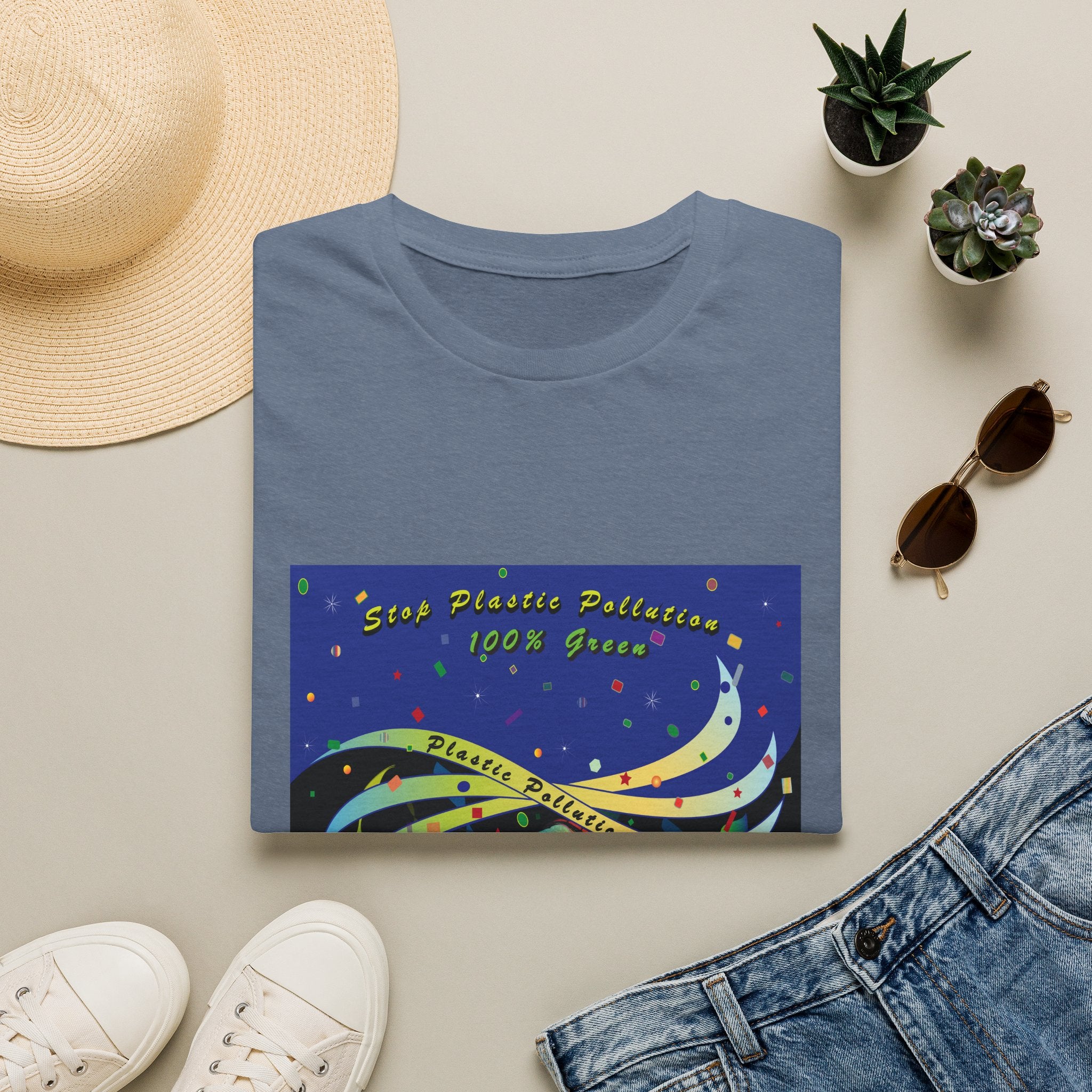 Stop Plastic Pollution Unisex Softstyle T-Shirt