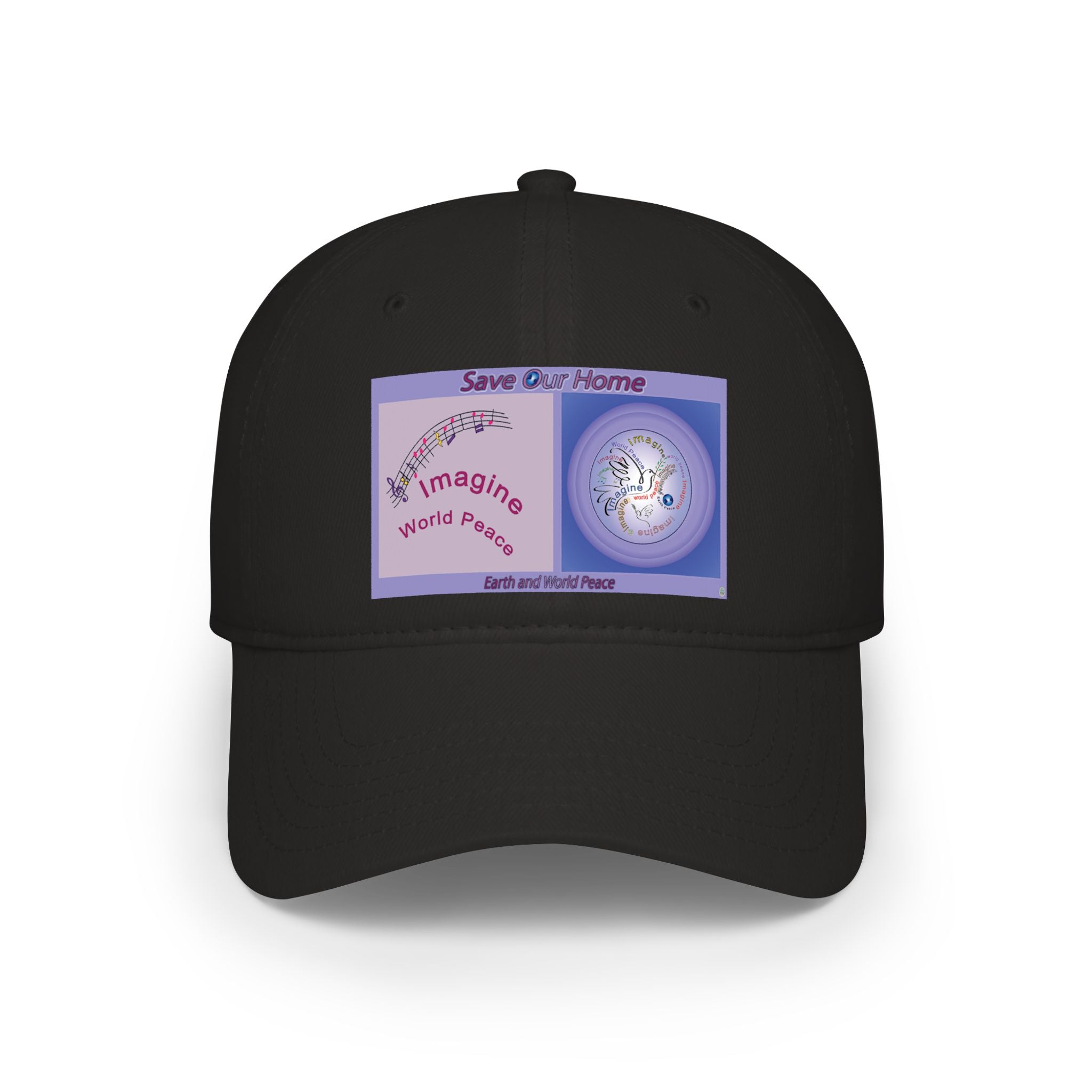 Imagine World Paace  Baseball Cap — "Save Our Home" Earth & World Peace Design