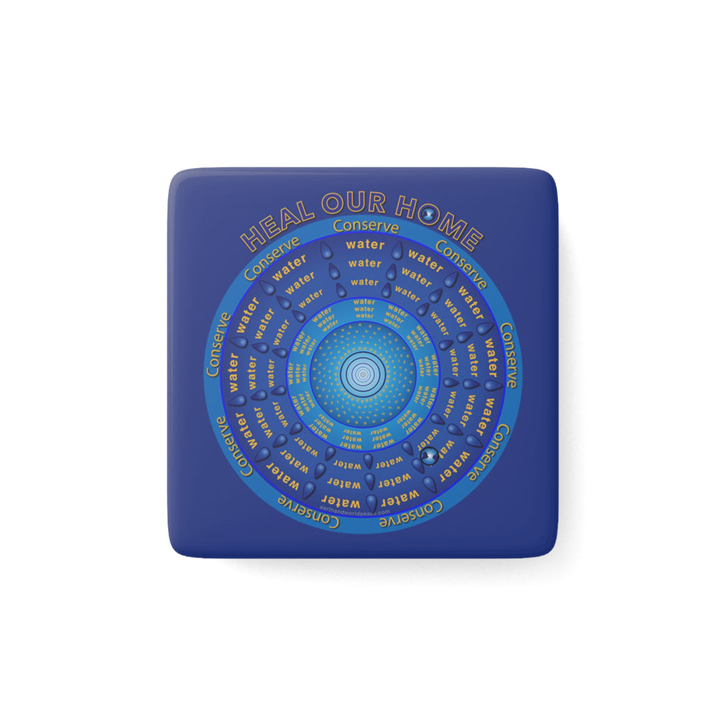 Conserve Water - 2" Porcelain Magnet