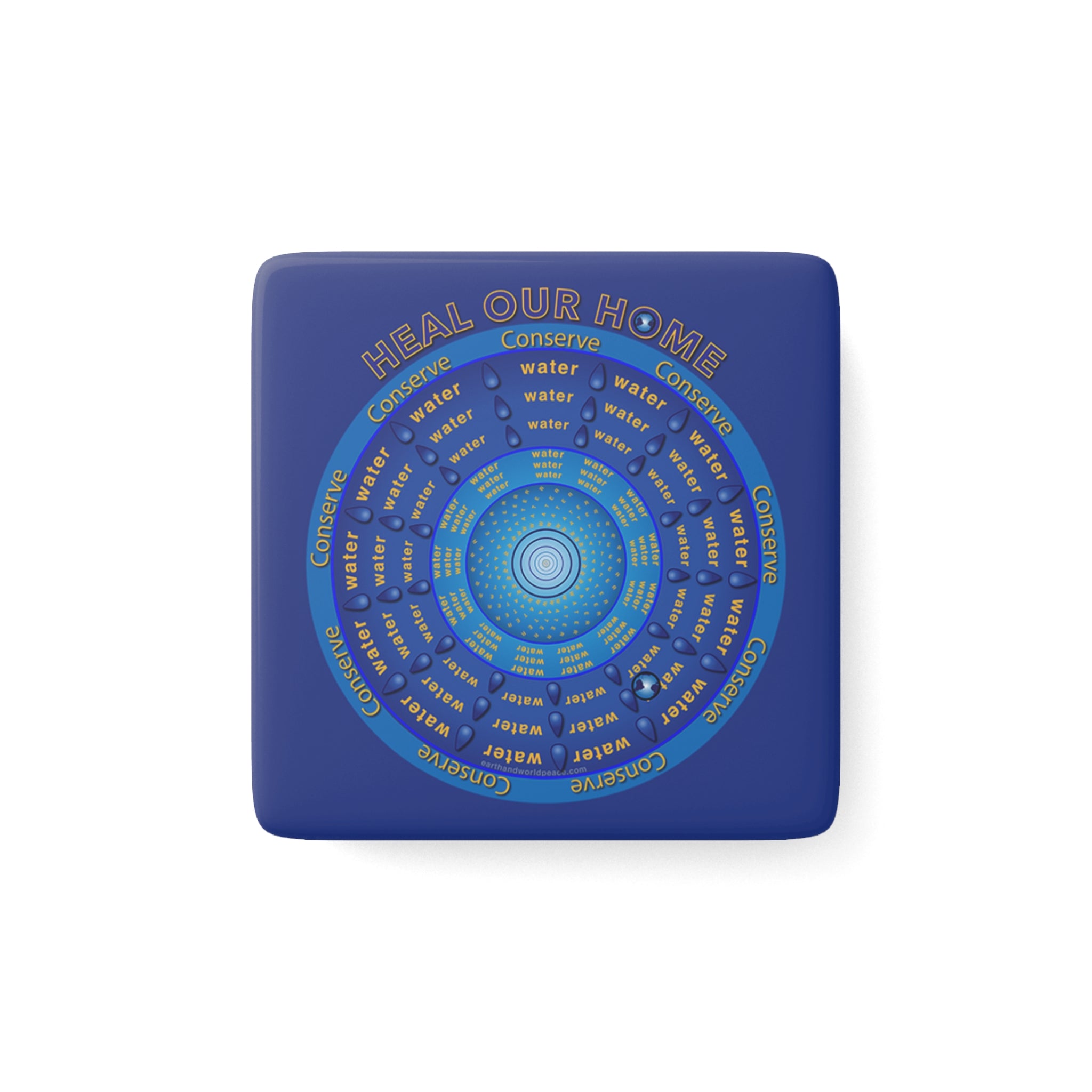 Conserve Water - 2" Porcelain Magnet