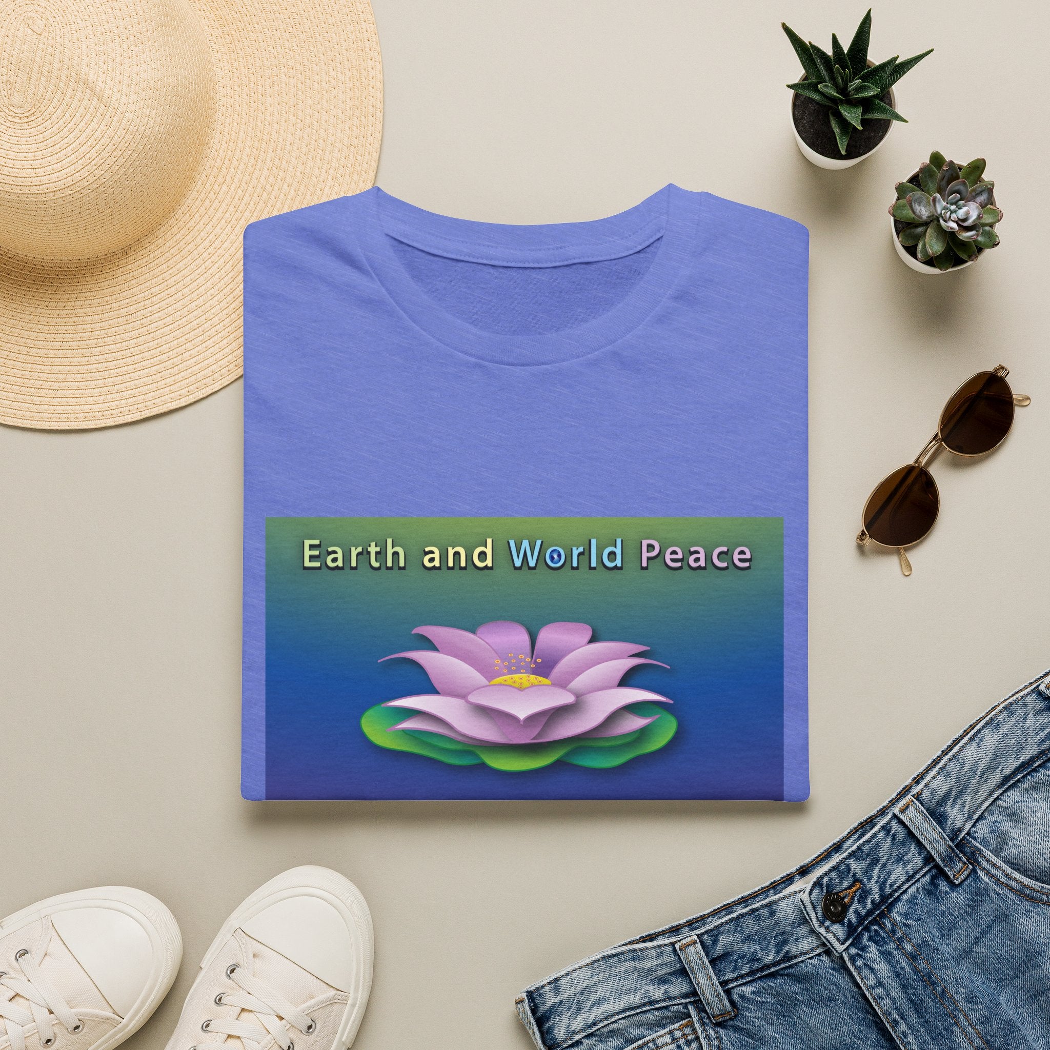 Floating Lotus Unisex Softstyle Tee