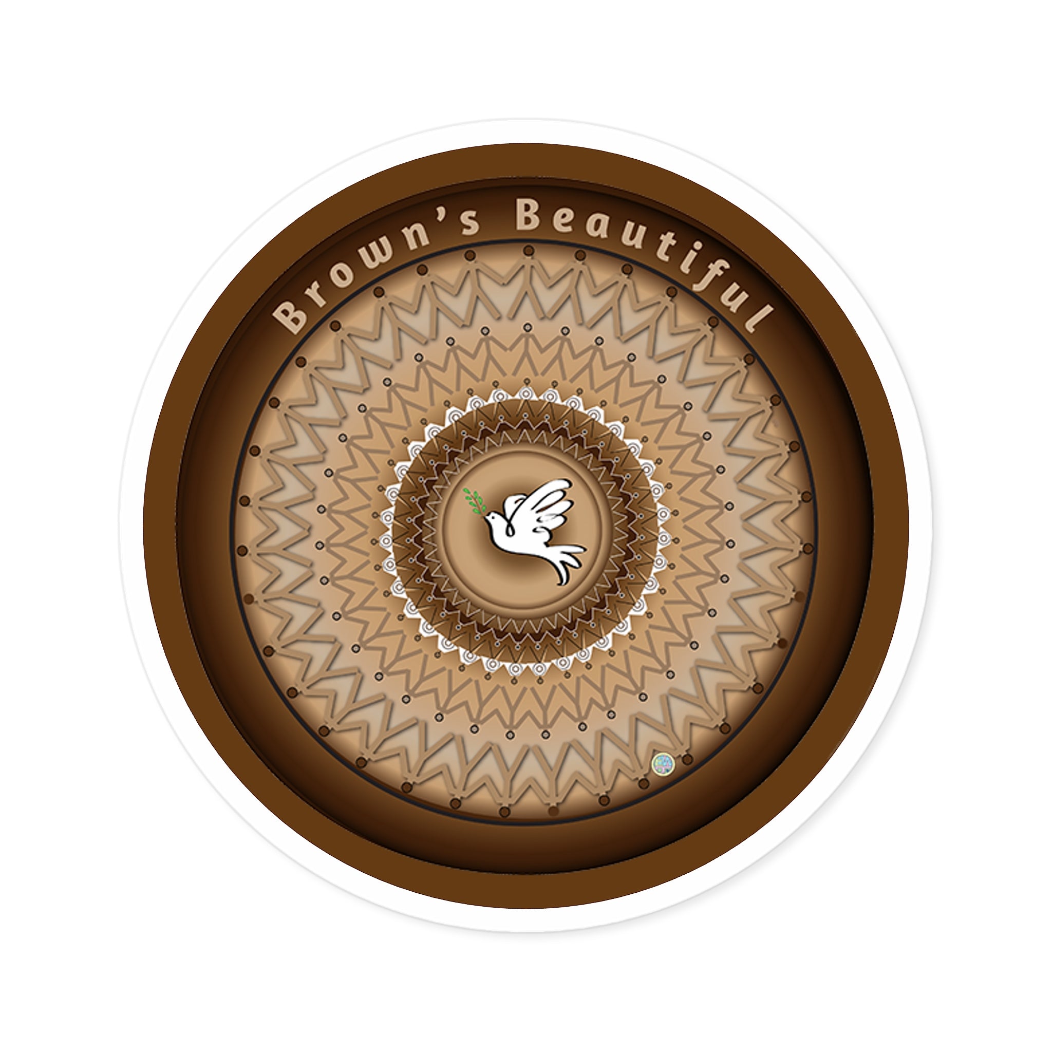 Brown's Beautiful Indoor Outdoor Sticker