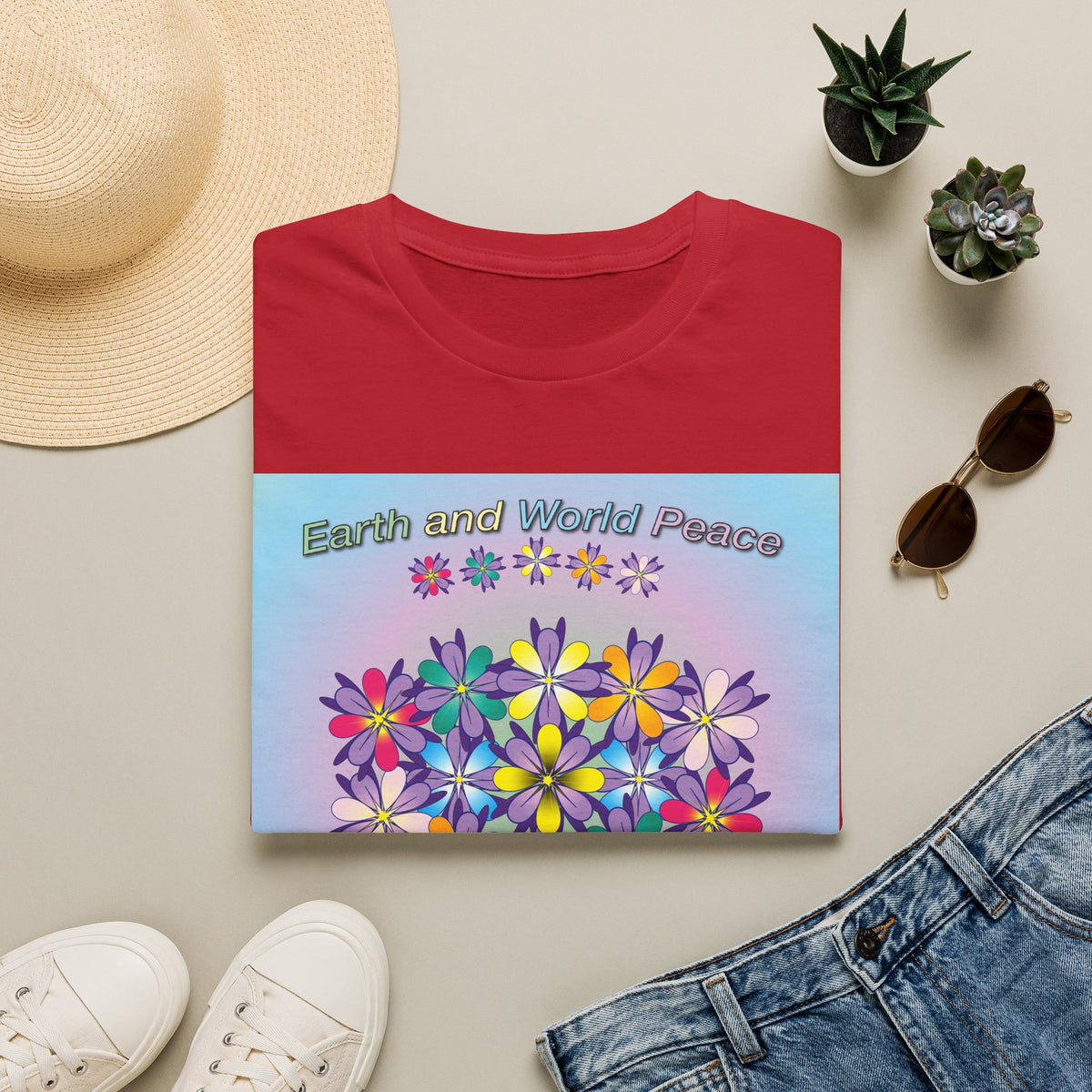 Multi-Colored Flower T-Shirt
