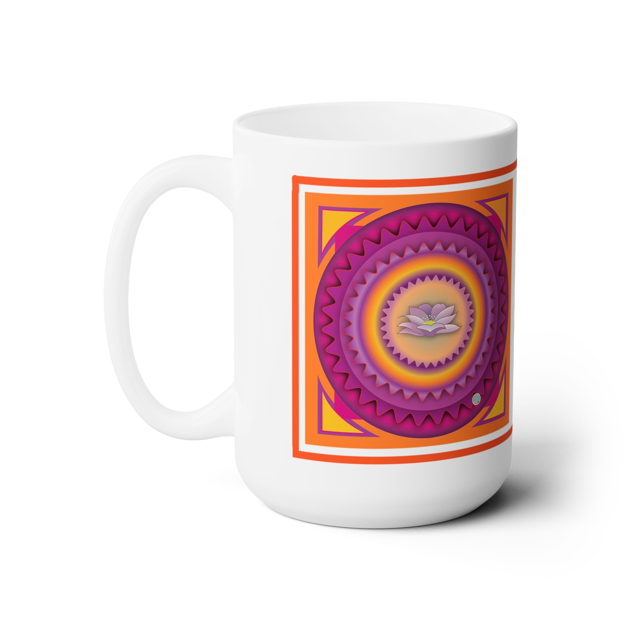 Layered Lotus Peace Mug 15oz
