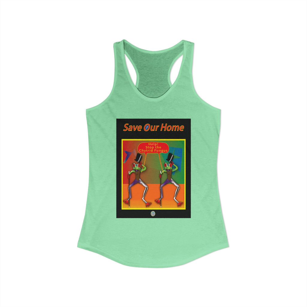 Two Frog, Two Tops Hats, and Two Canes - Racerback Tank