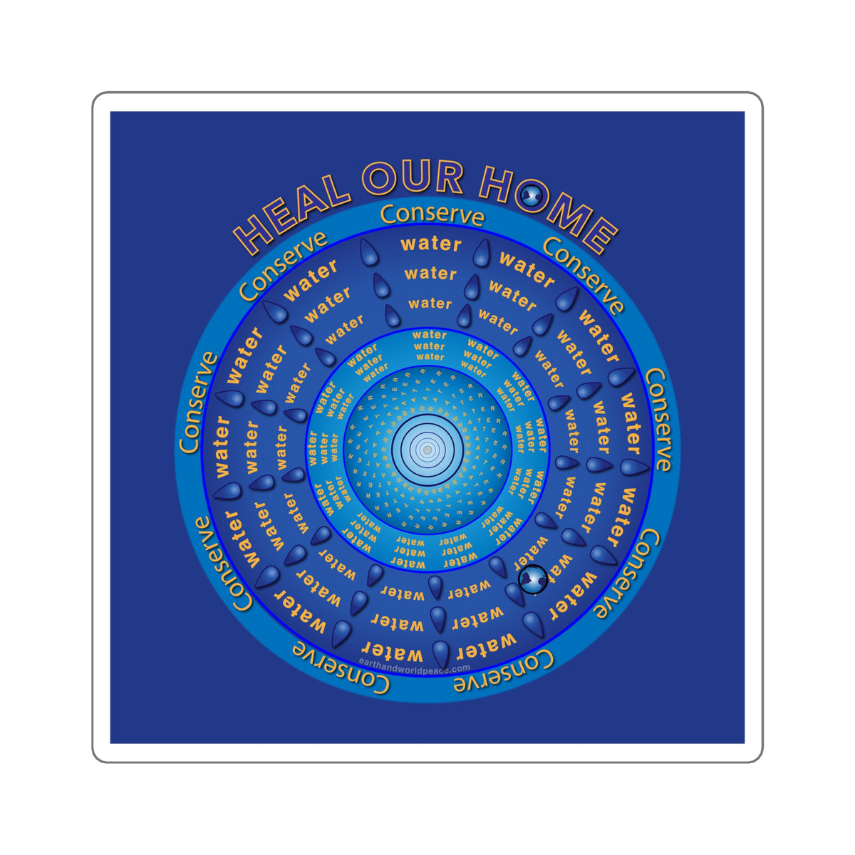 Conserve Water Sticker