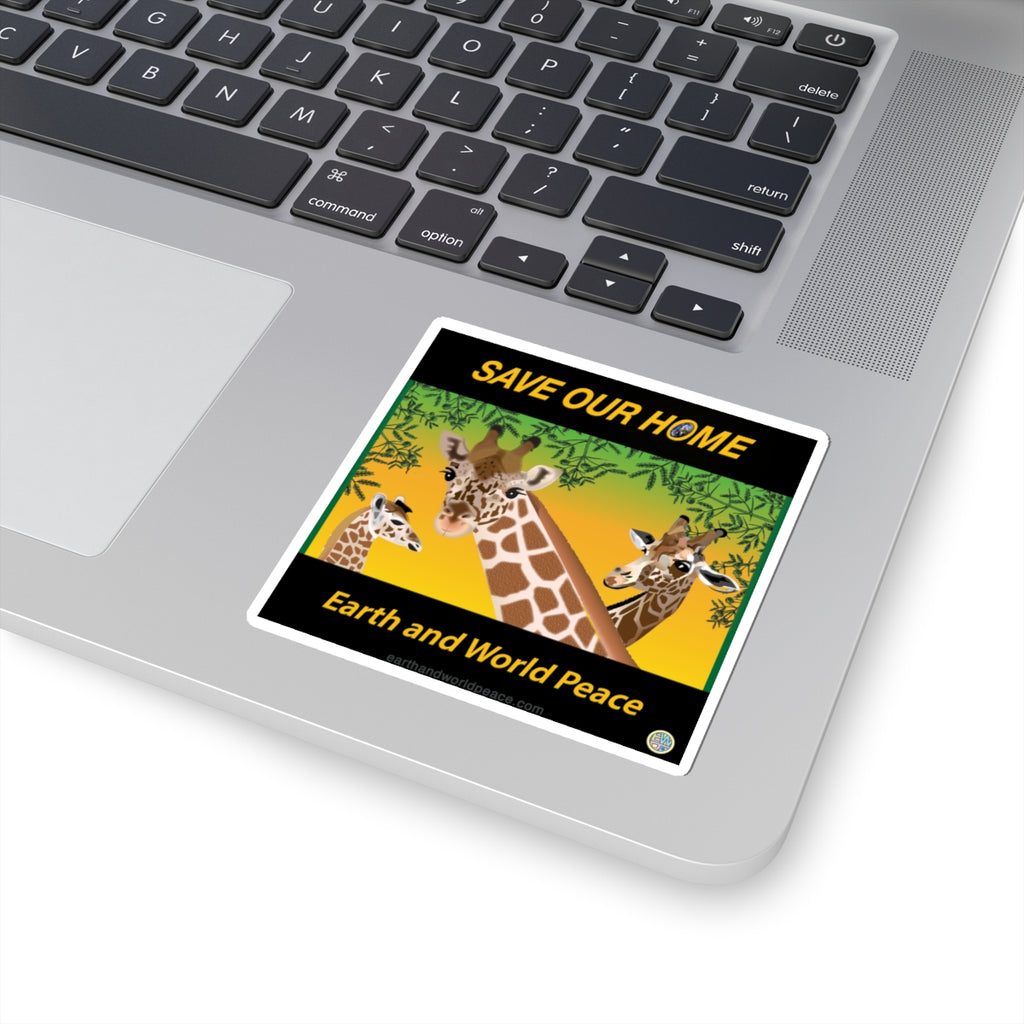 Giraffes Endangered Sticker