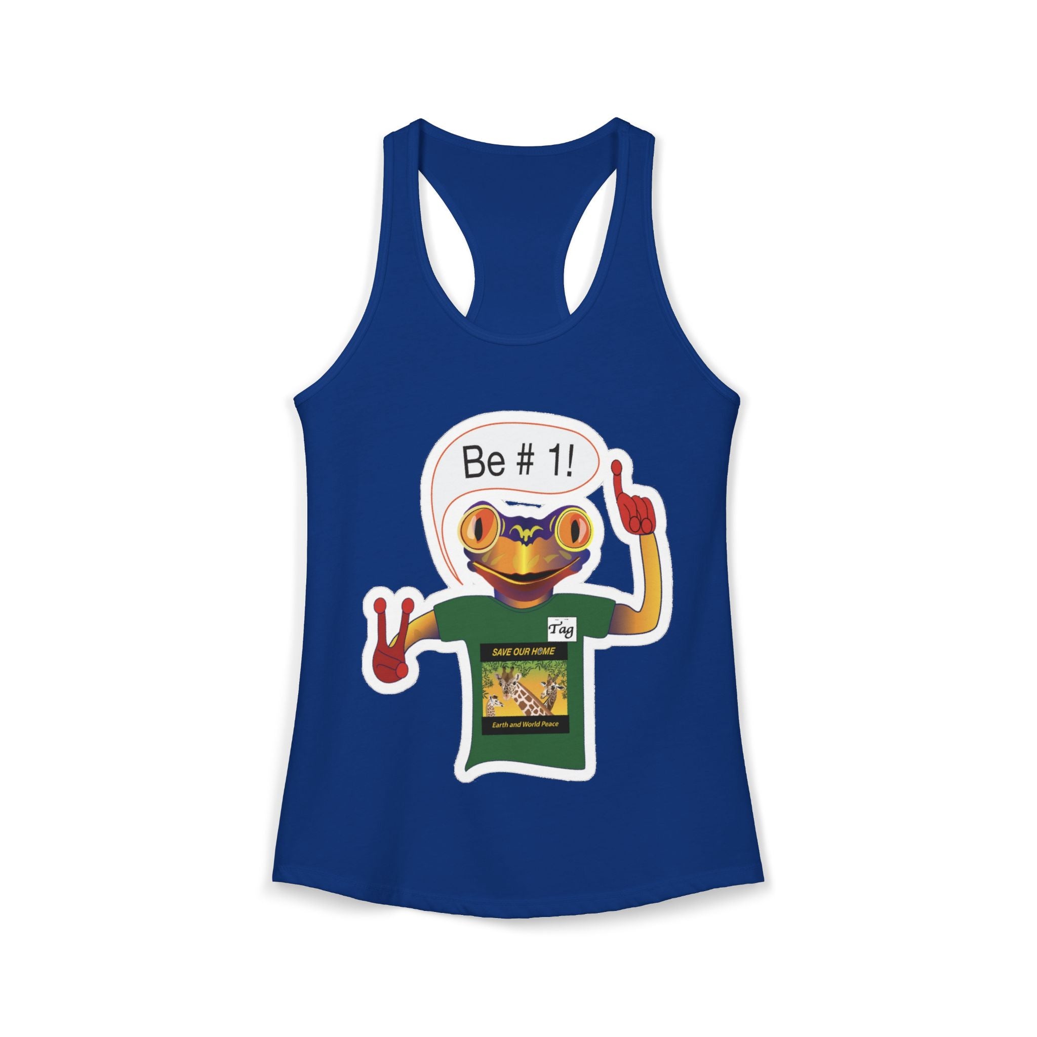 Frog Sticker Tank Tops Be # 1