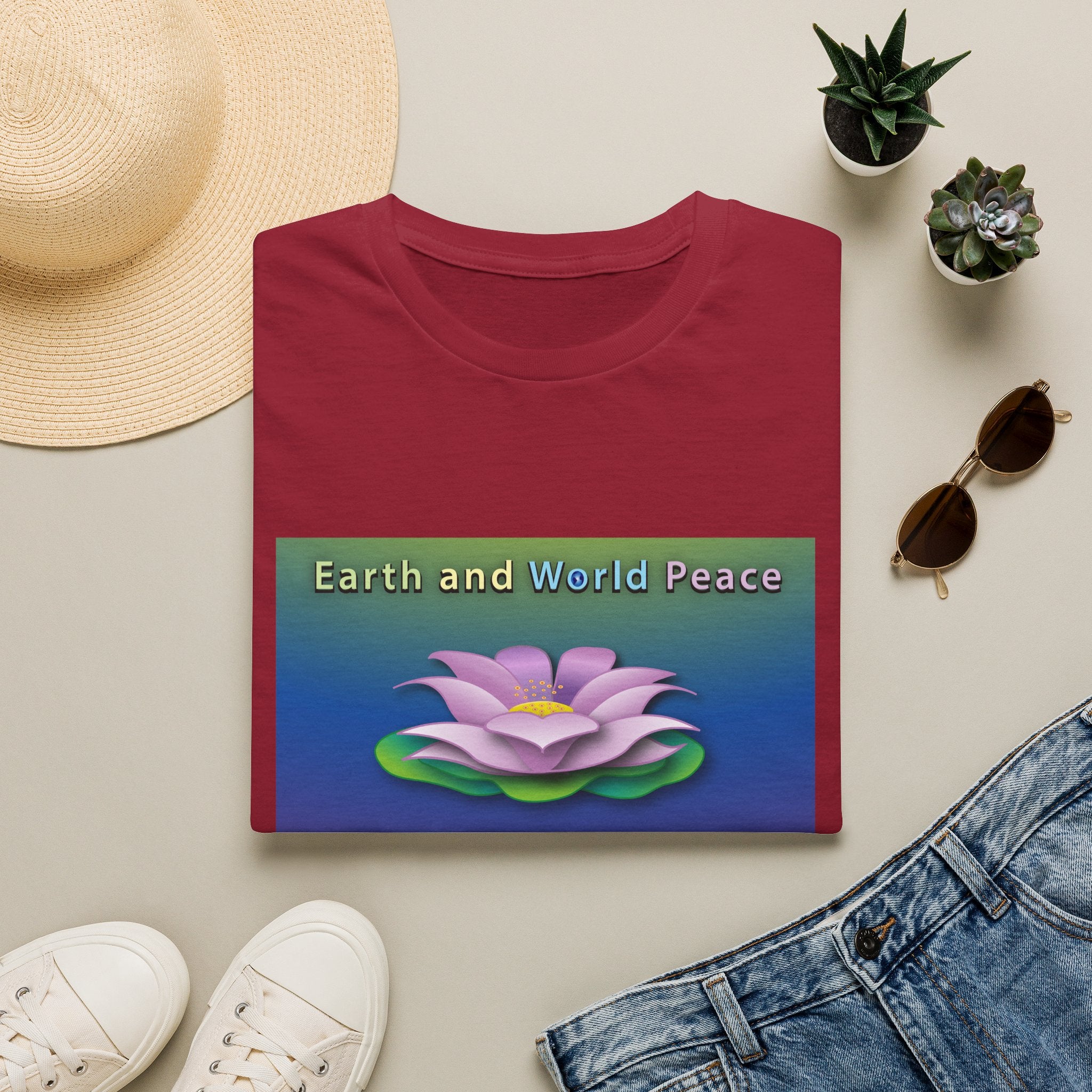 Floating Lotus Unisex Softstyle Tee