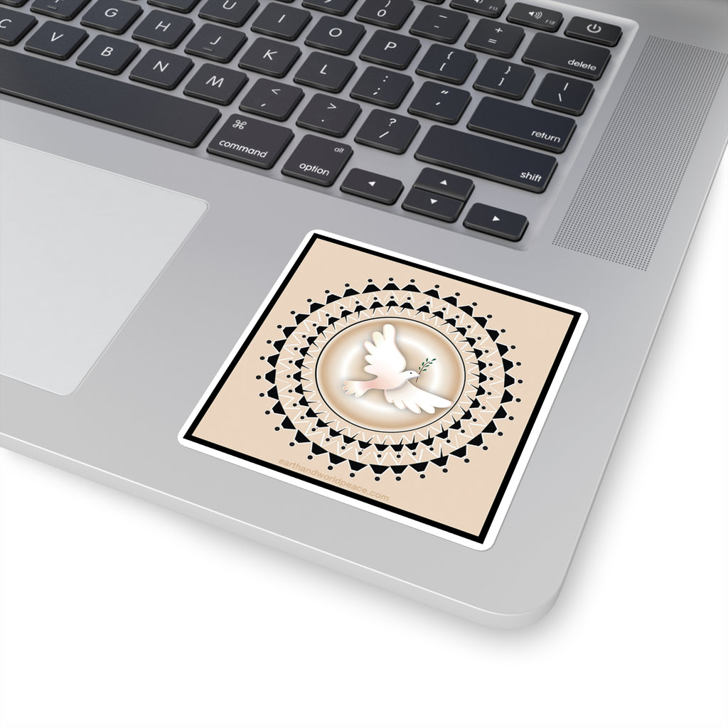 Peace Dove Creamy Sticker
