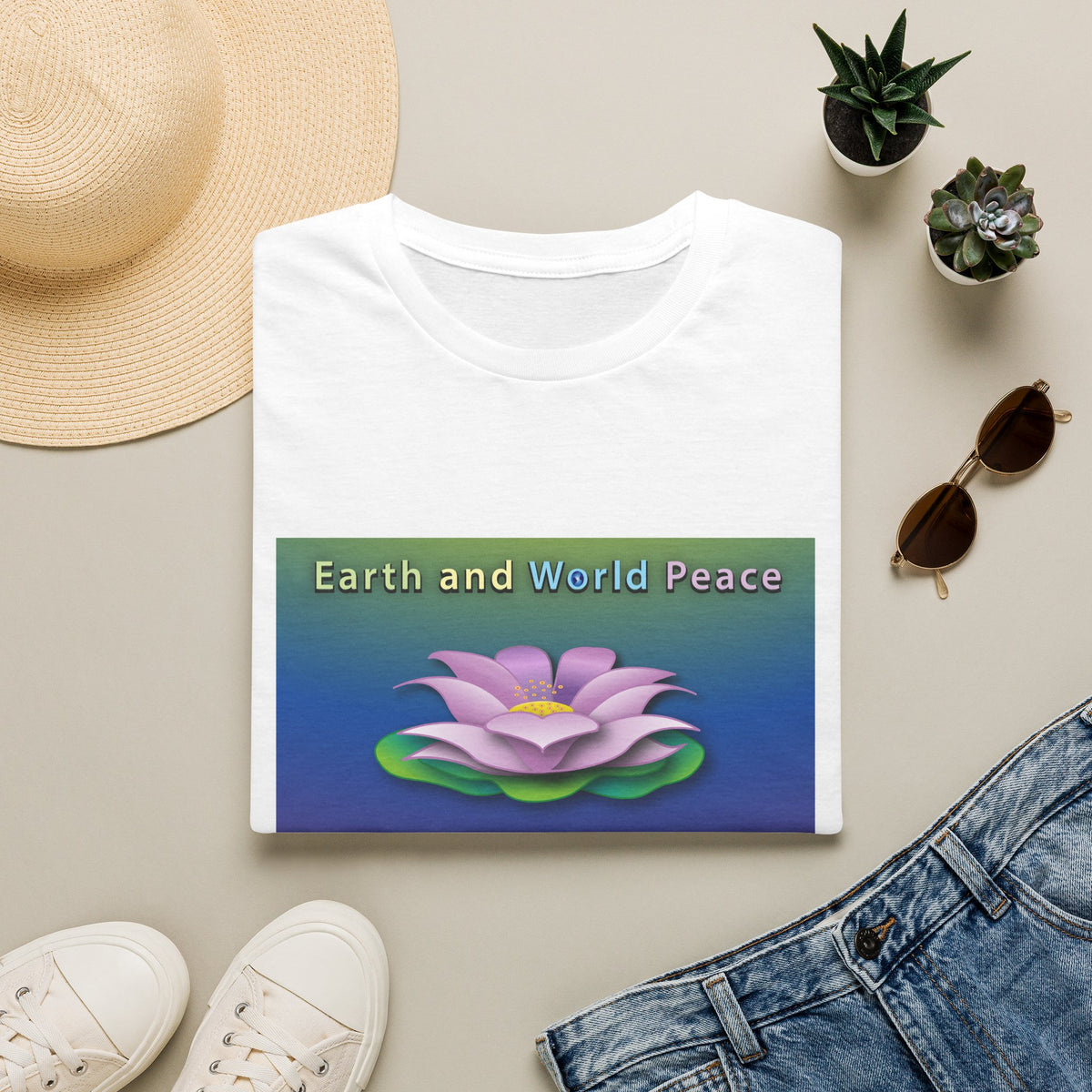 Floating Lotus Unisex Softstyle Tee