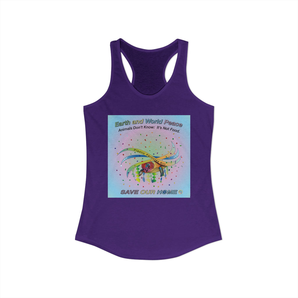 Stop Plastic Polution Turtle Tank Top