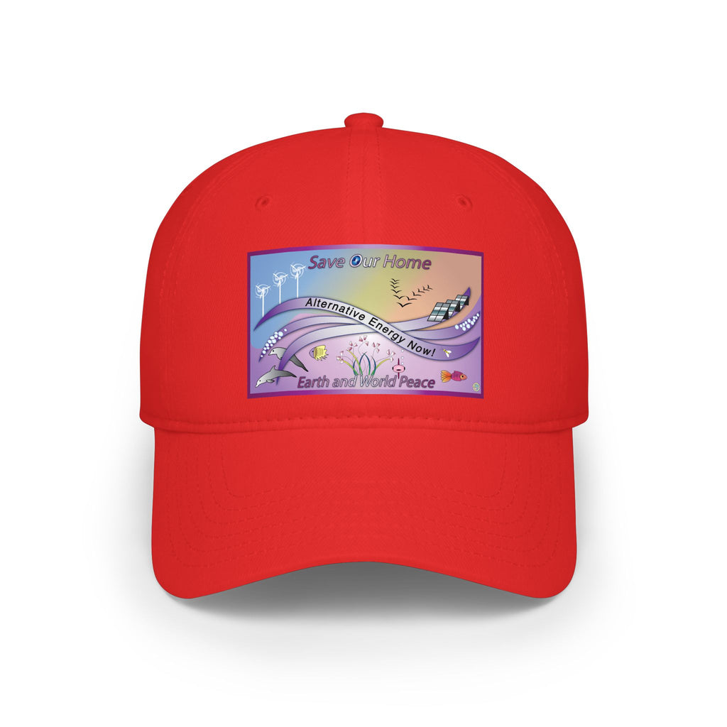 Save Our Planet Clean Energy Baseball Cap — Earth and World Peace Design