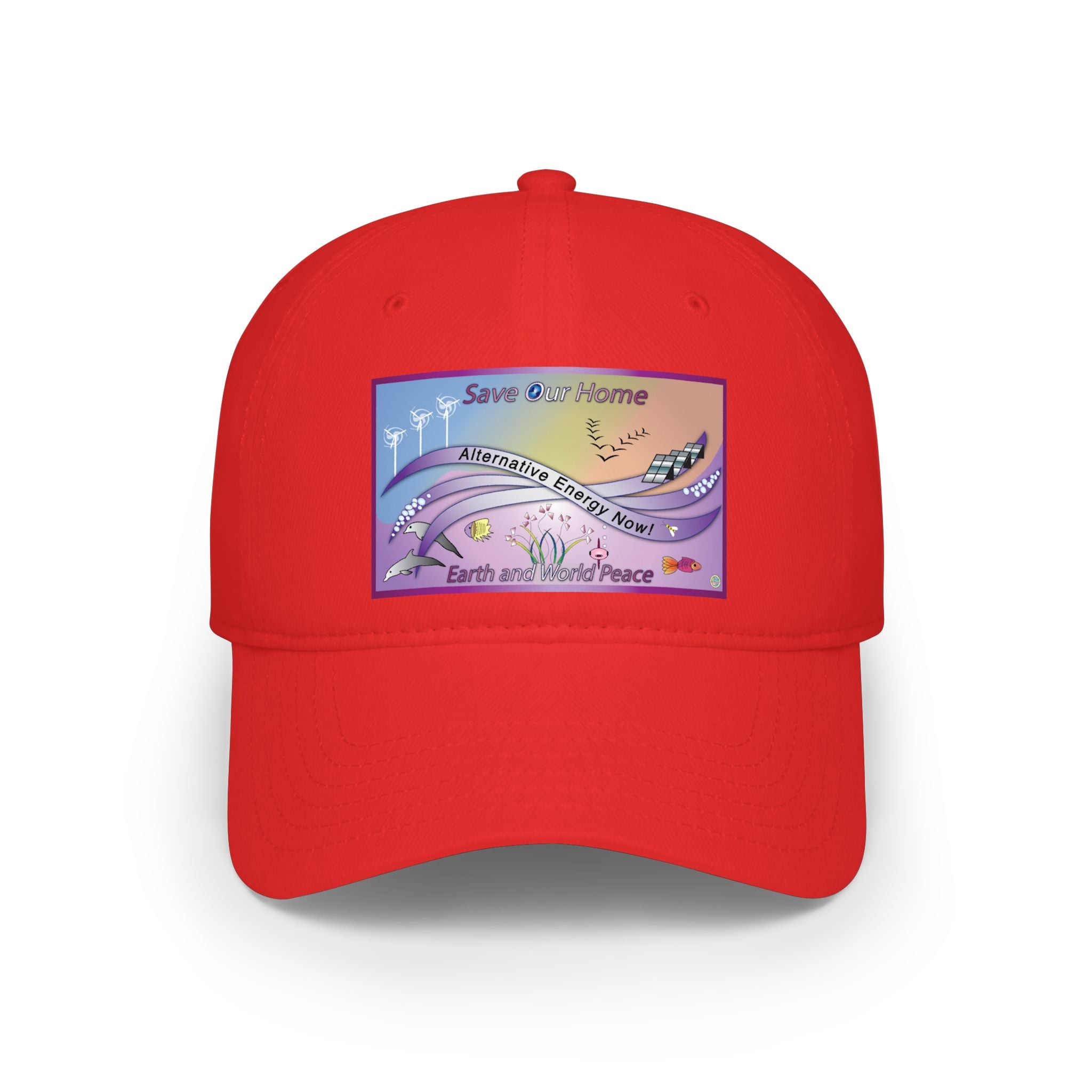 Save Our Planet Clean Energy Baseball Cap — Earth and World Peace Design