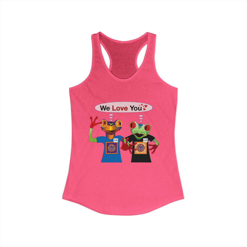 Frog Sticker Tank Tops We Love You