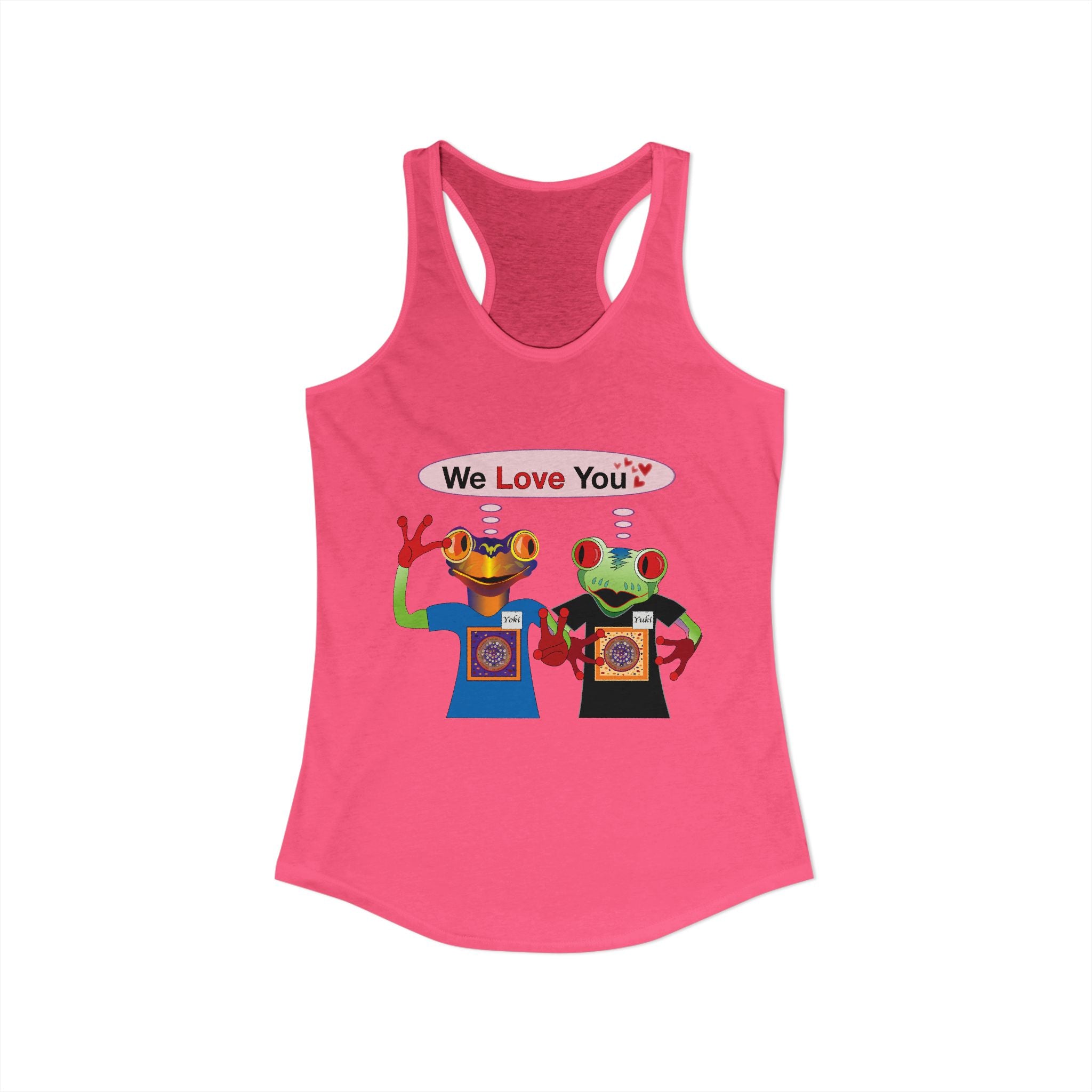Frog Sticker Tank Tops We Love You