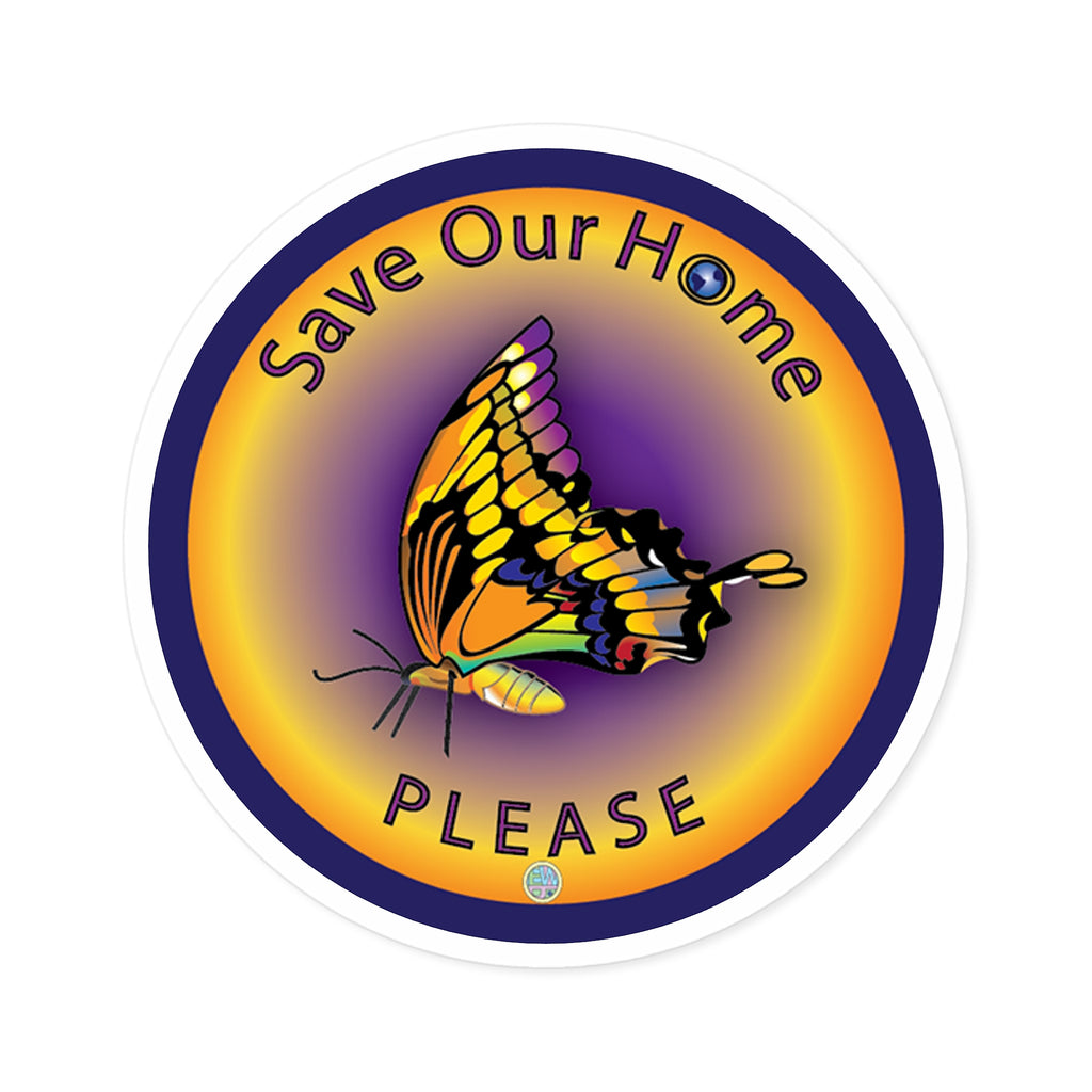 Butterfly Beautiful Round Sticker