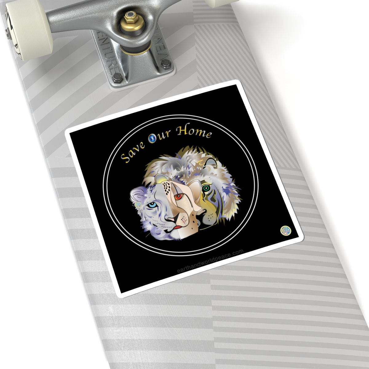 Cat Trio Save Our Home Sticker