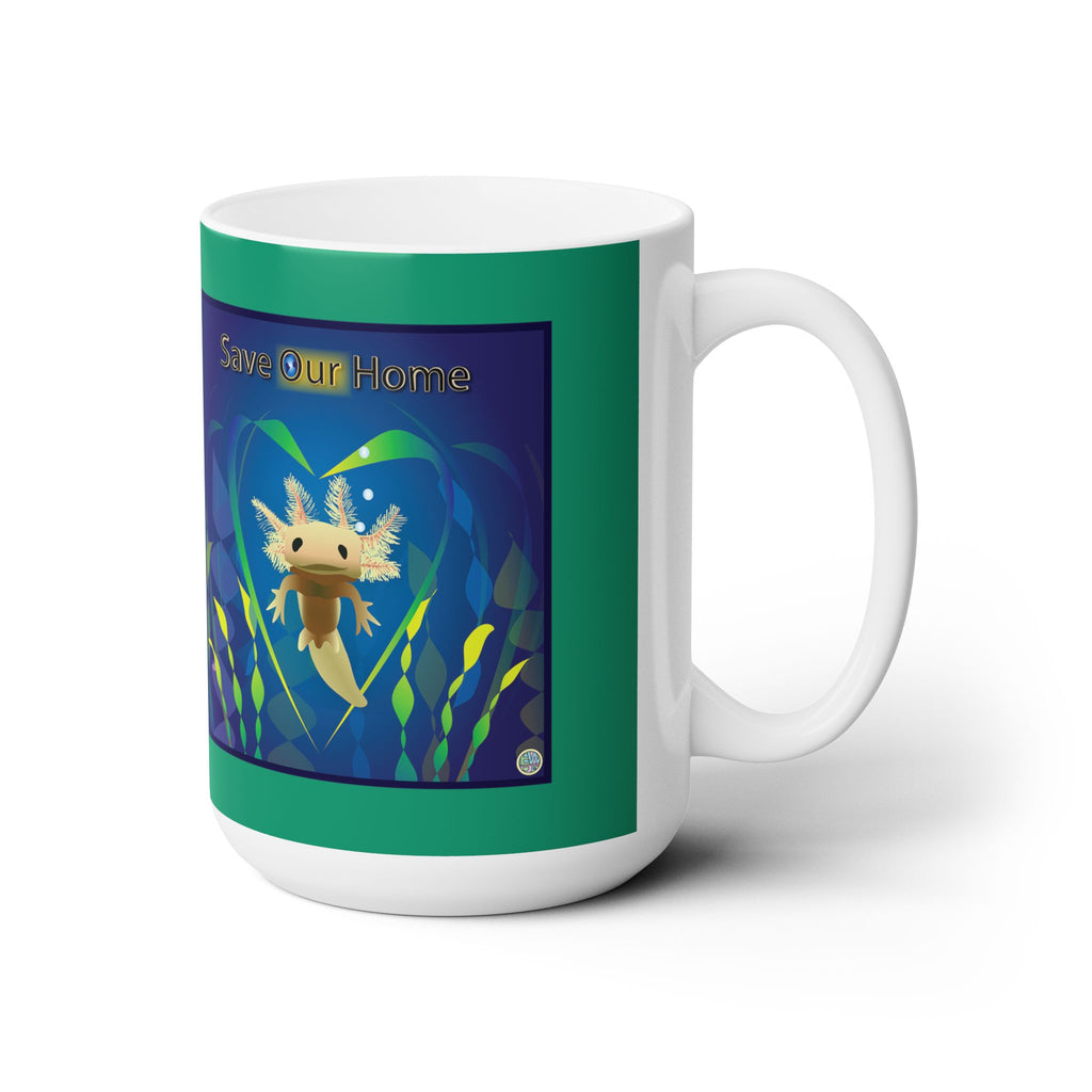Axolotl Please Help Mug 15oz