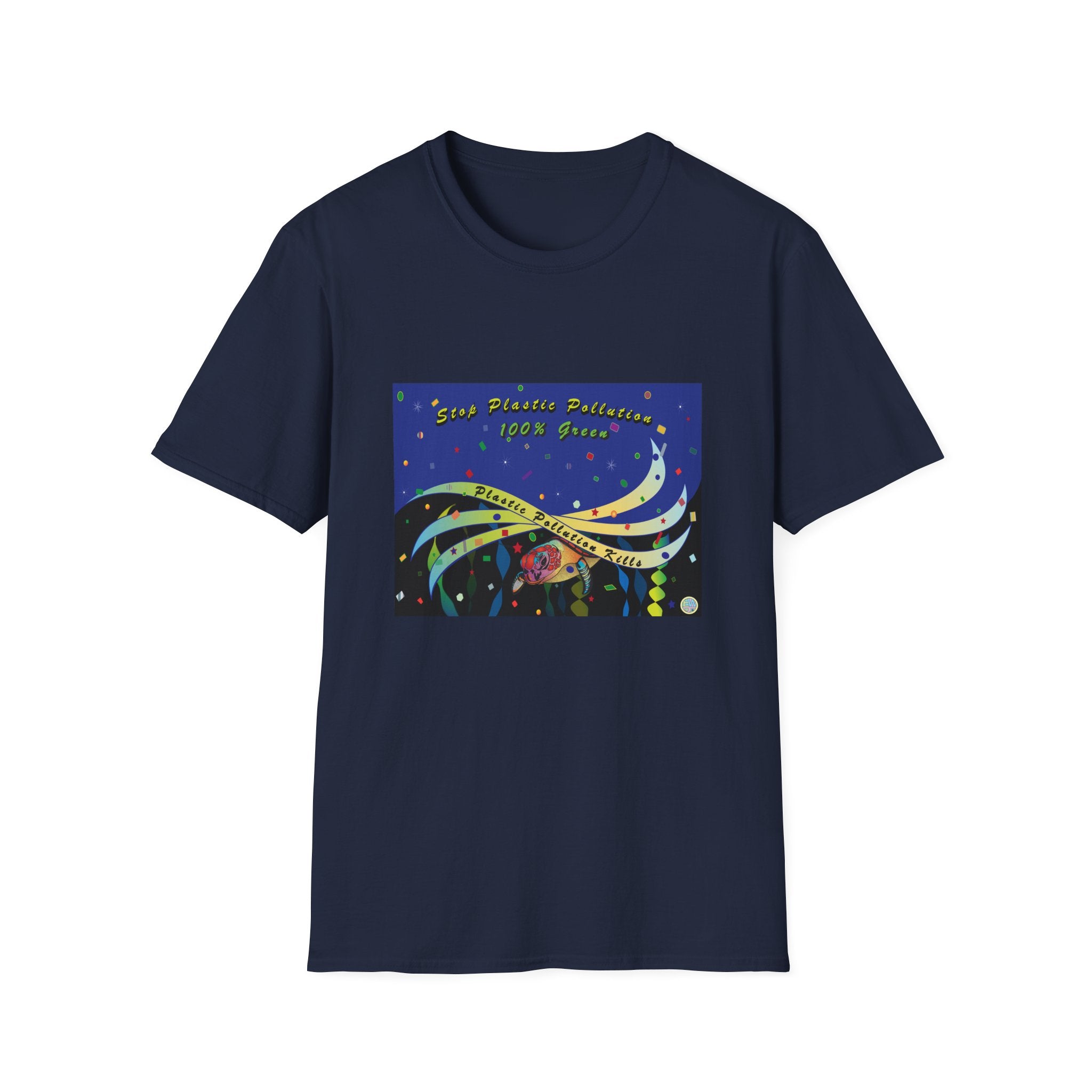 Stop Plastic Pollution Unisex Softstyle T-Shirt