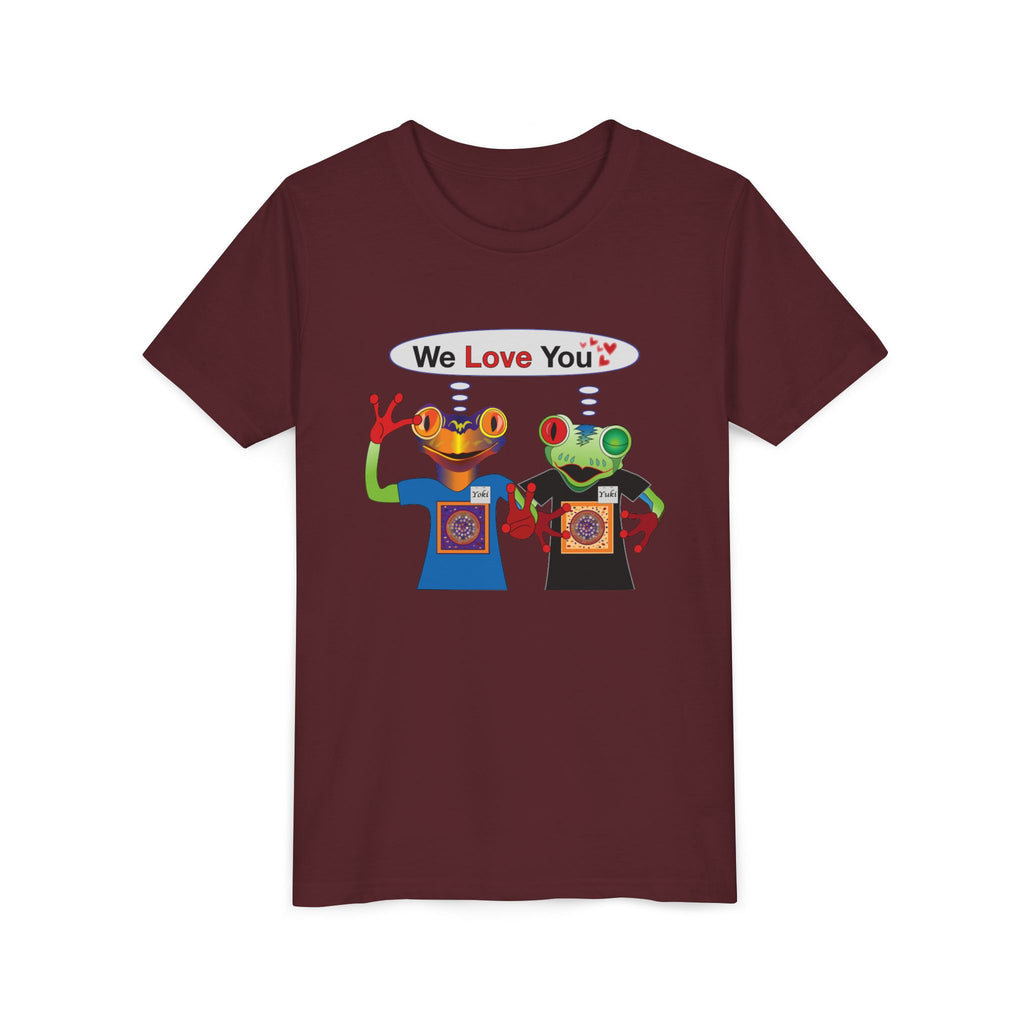 Youth Tee - Mc Frogs say "We Love You" Kids Shirt