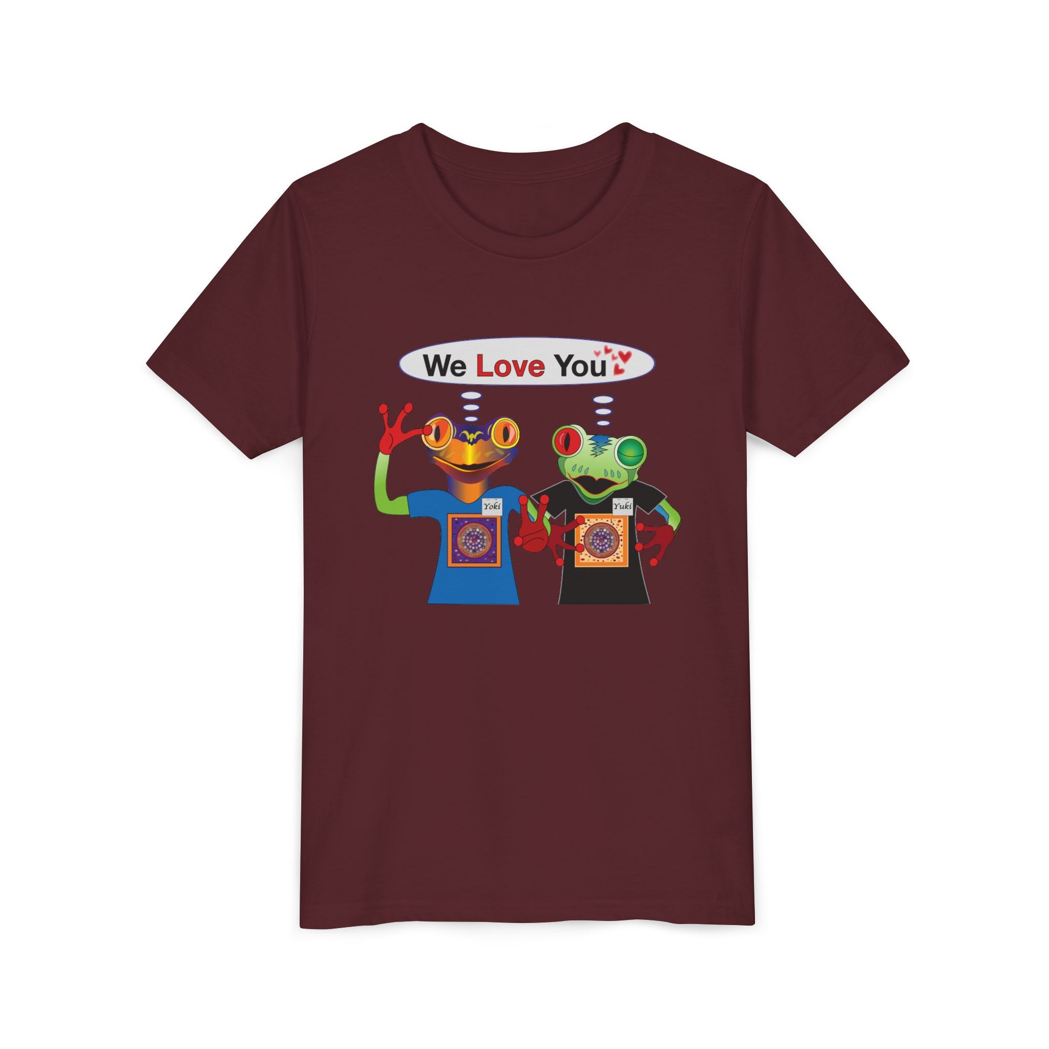 Youth Tee - Mc Frogs say "We Love You" Kids Shirt