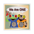 Copy of We Are One Frogs  6" Sticker
