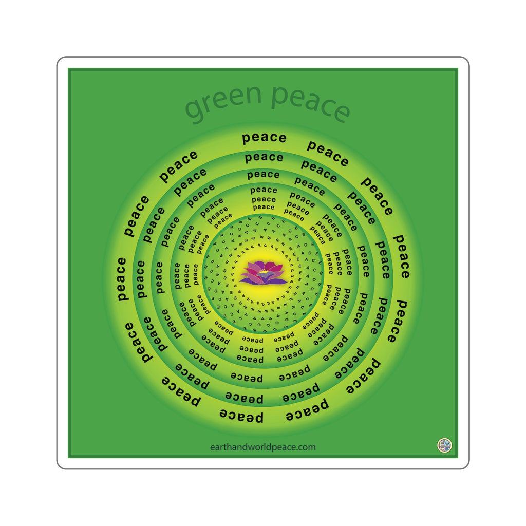 Green Peace Sticker