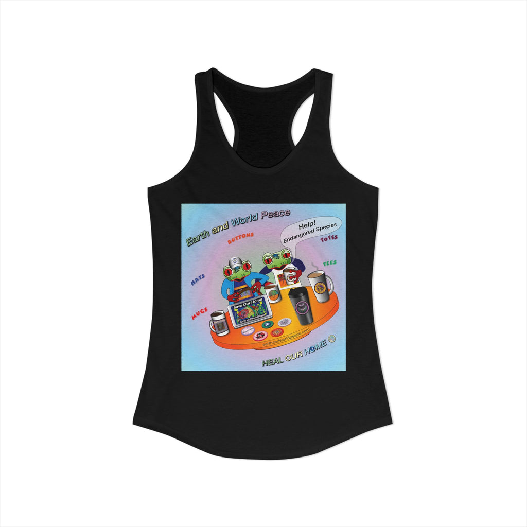 Frog Flying  Promo tank - Racerback Tank