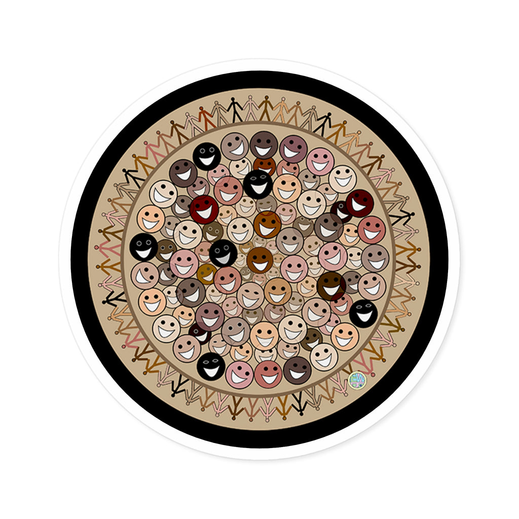Celebrating Diversity Indoor Outdoor Round Sticker