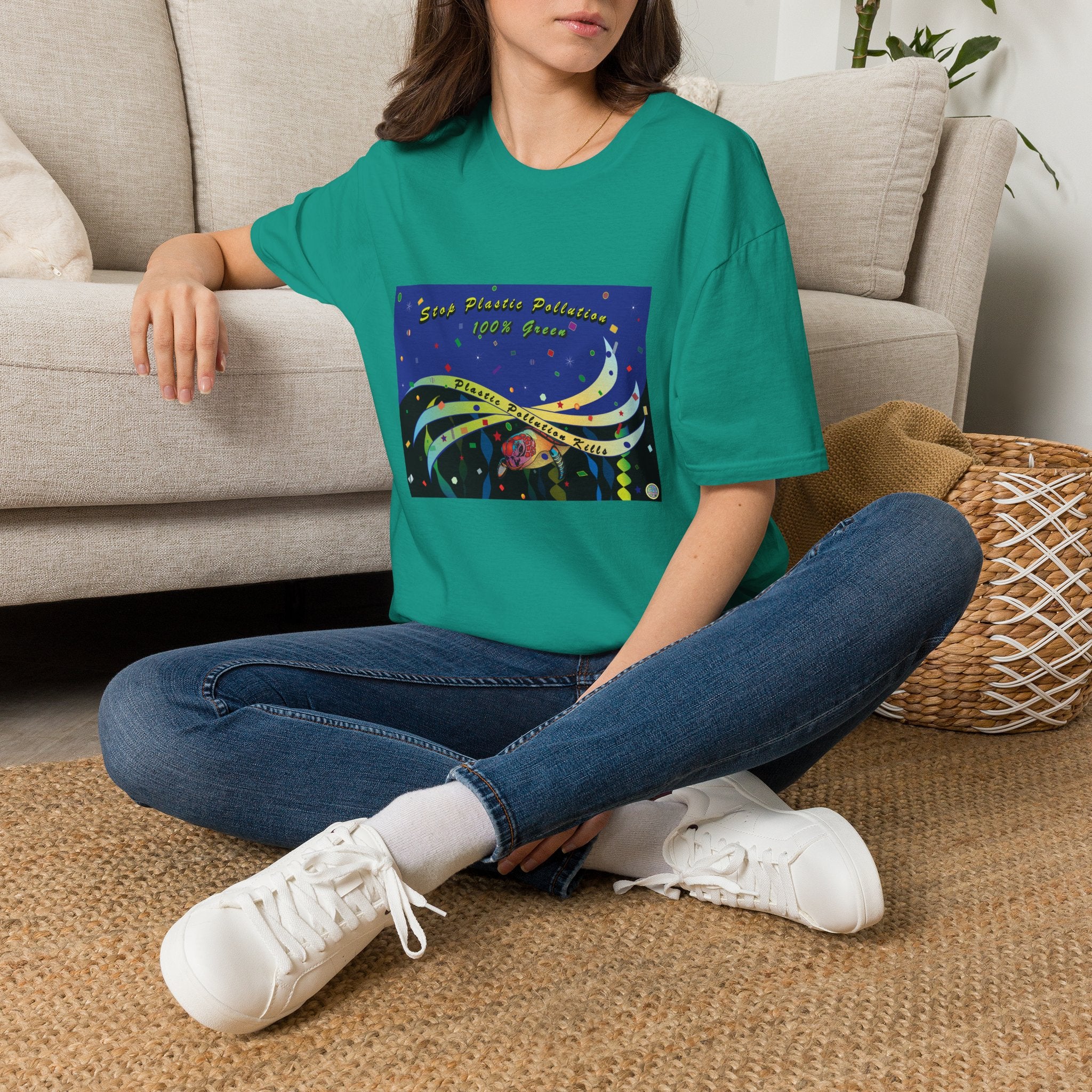 Stop Plastic Pollution Unisex Softstyle T-Shirt