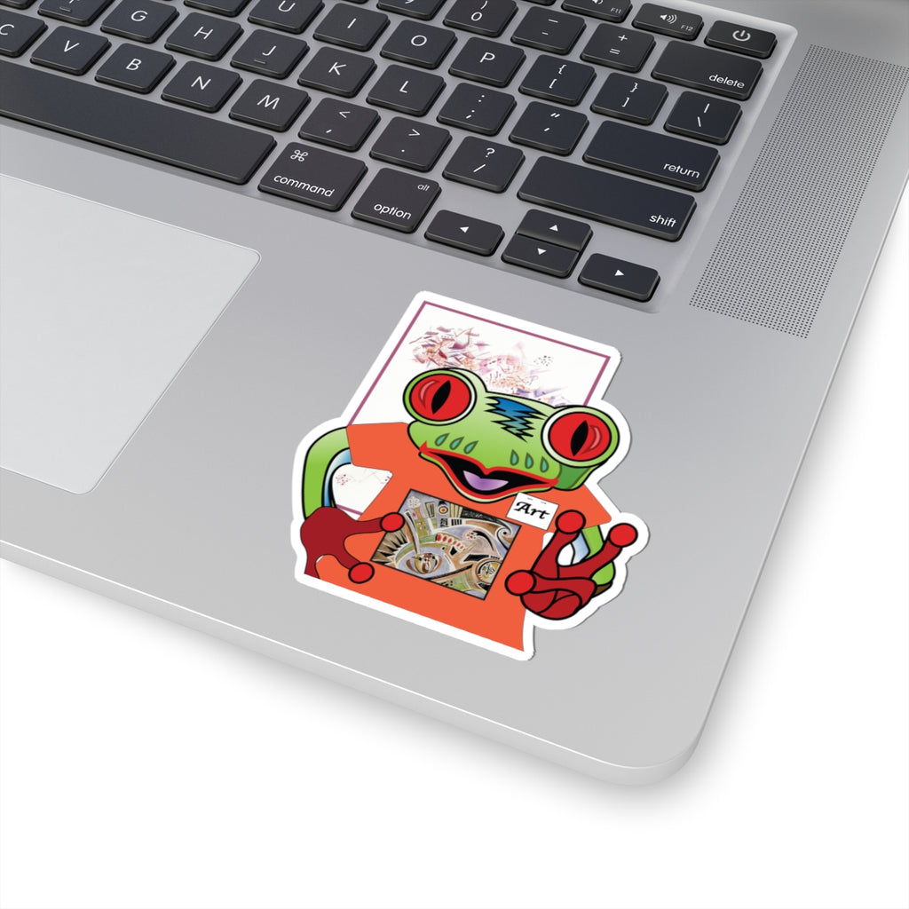 Art McFrog Kiss-Cut Sticker — Loves Art Peace