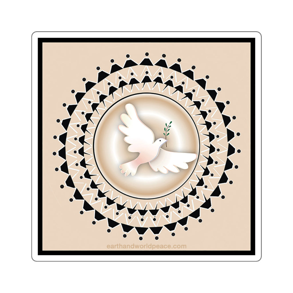Peace Dove Creamy Sticker