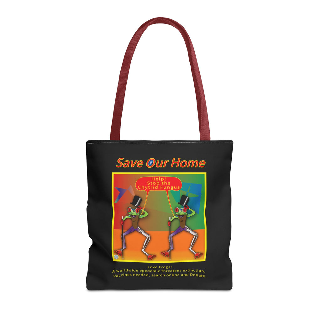 Frogs Perform for Their Lives Tote Bag