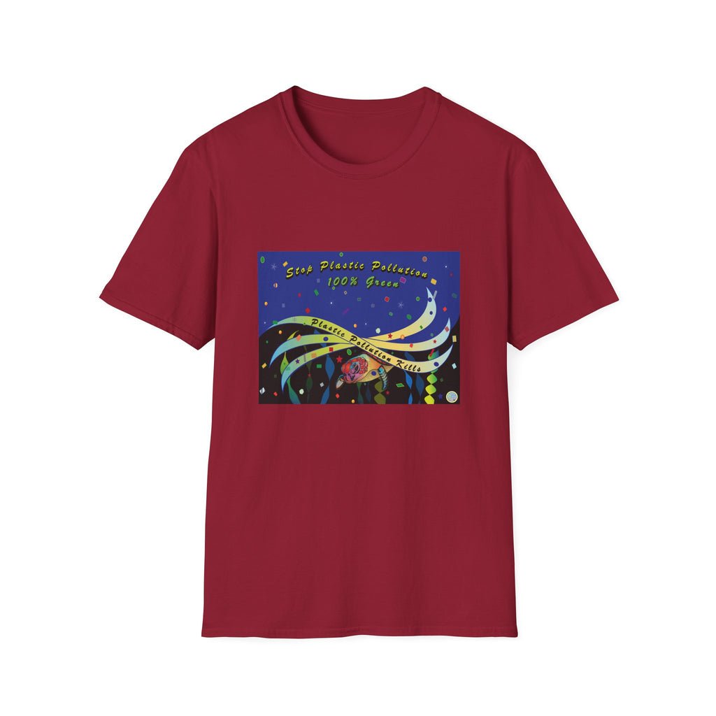 Stop Plastic Pollution Unisex Softstyle T-Shirt