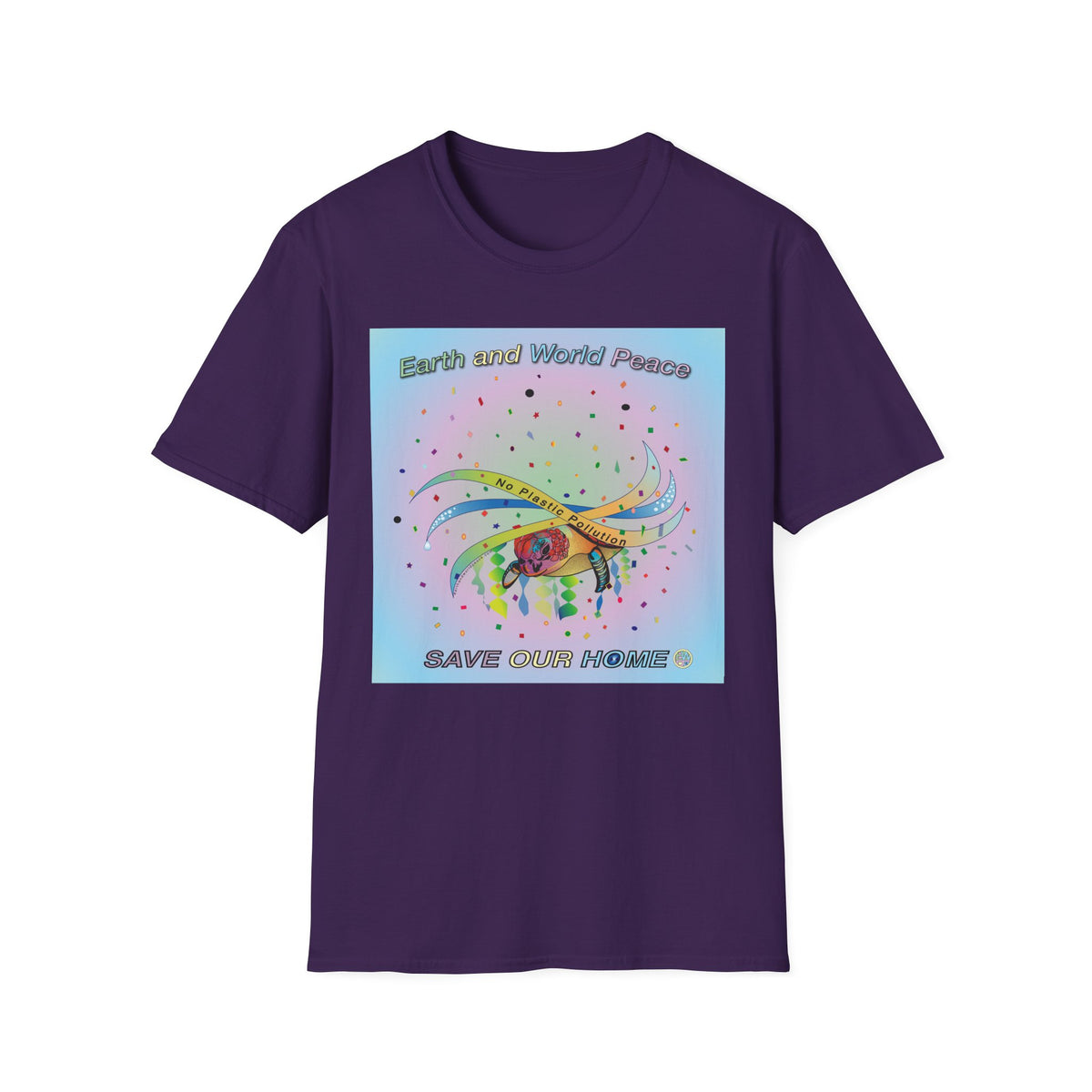 Plastic Pollution Turtle T-Shirt