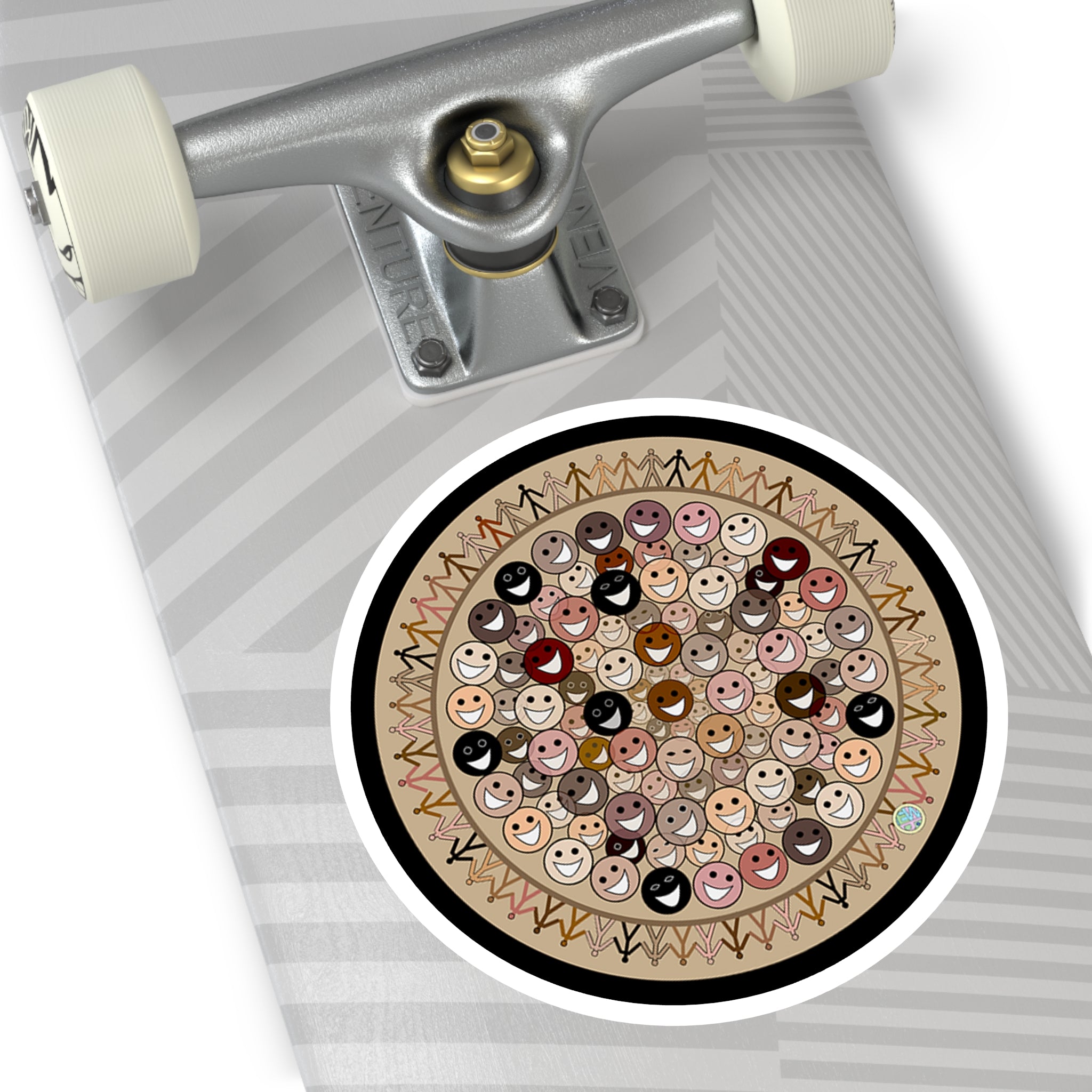 Celebrating Diversity Indoor Outdoor Round Sticker