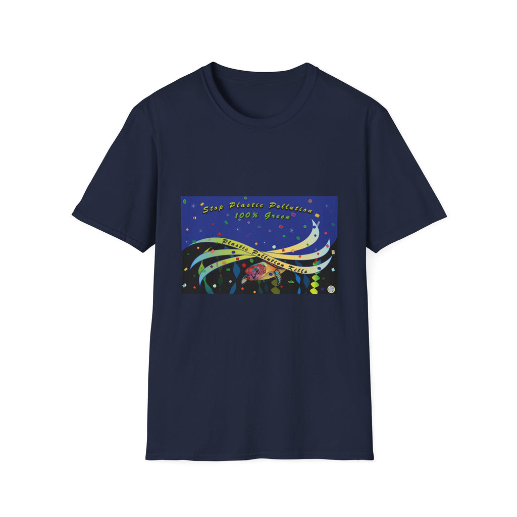 Stop Plastic Pollution Unisex Softstyle T-Shirt