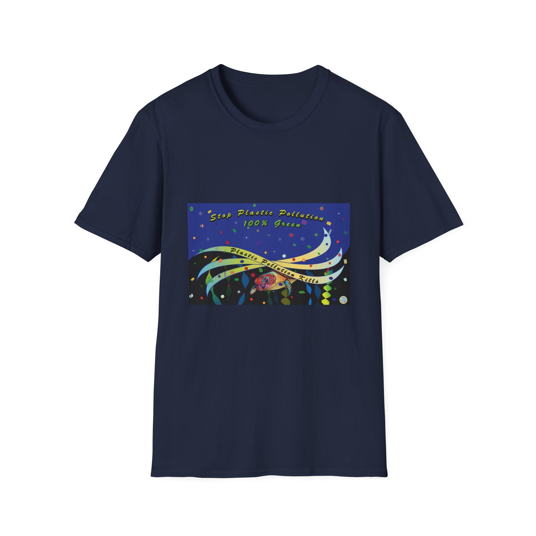 Stop Plastic Pollution Unisex Softstyle T-Shirt