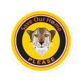 Cheetah: Save Our Home Round Sticker