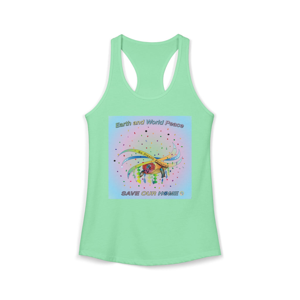 Stop Plastic Polution Turtle Tank Top